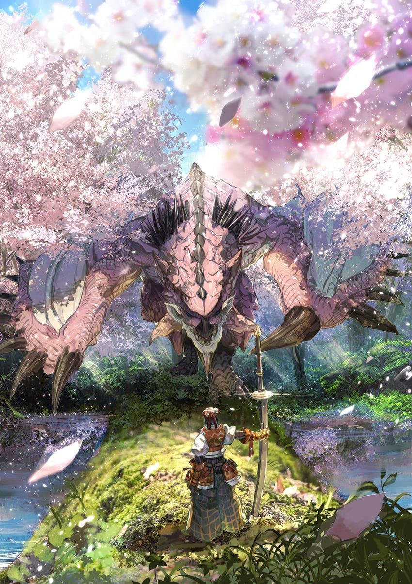 850x1204 pink rathian monster hunter