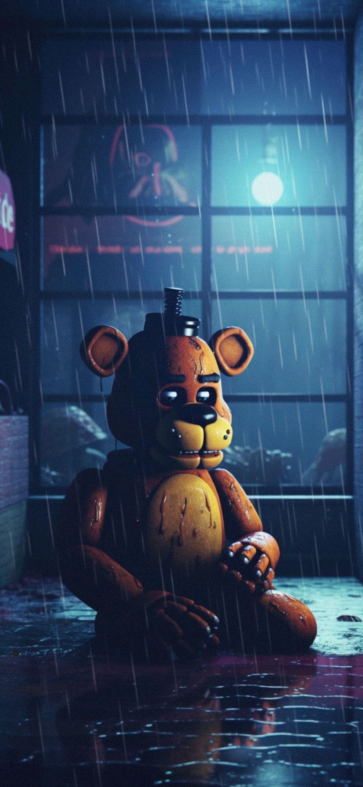 1183x2560 FNaF Freddy Fazbear Wallpaper iPhone