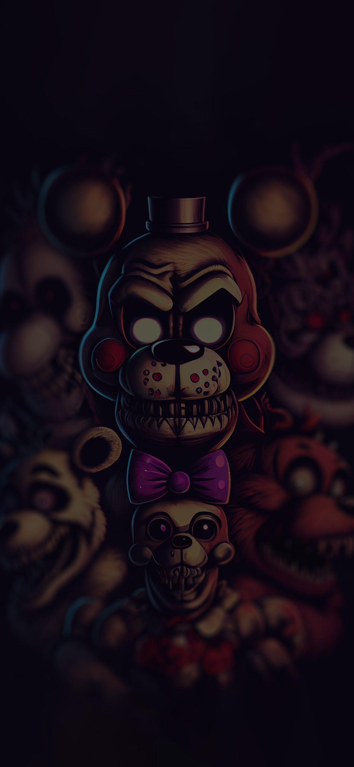 1183x2560 Scary FNaF Wallpaper Nights at