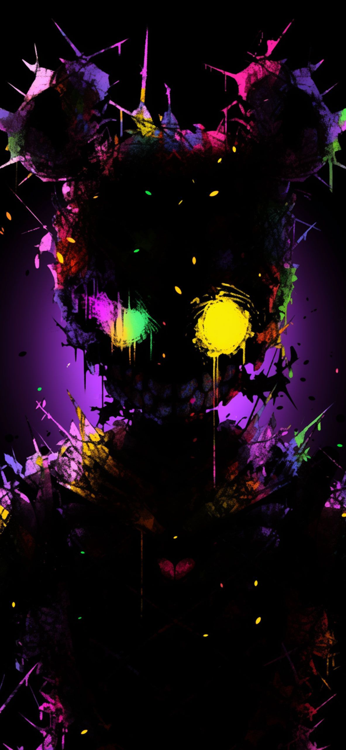 1183x2560 FNaF Creepy Dark Art Wallpaper