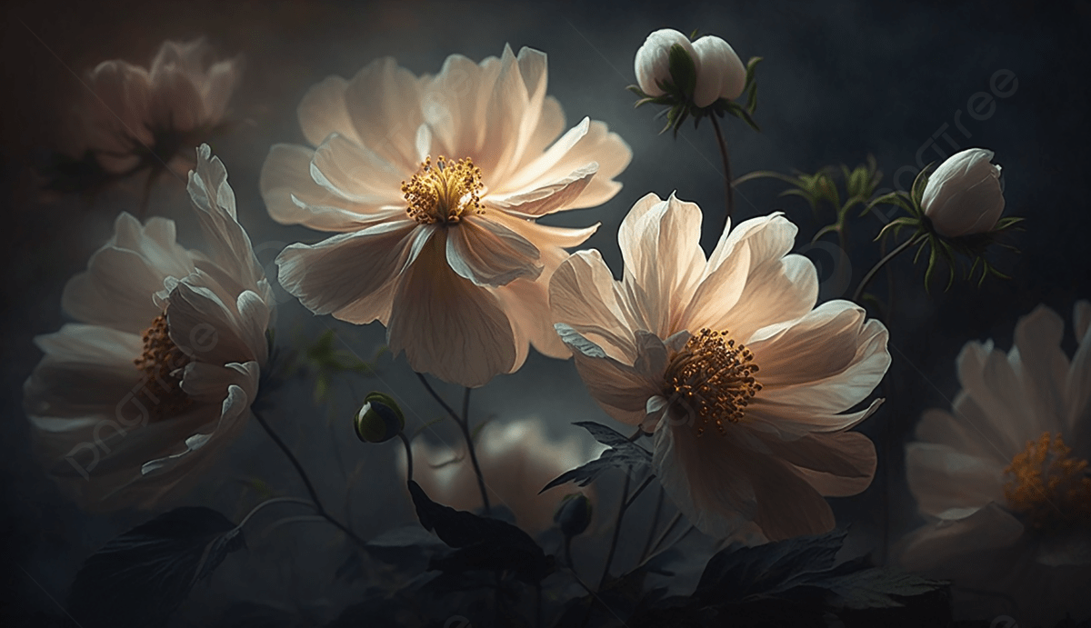 1200x691 Shadow Background, Flowers, Light