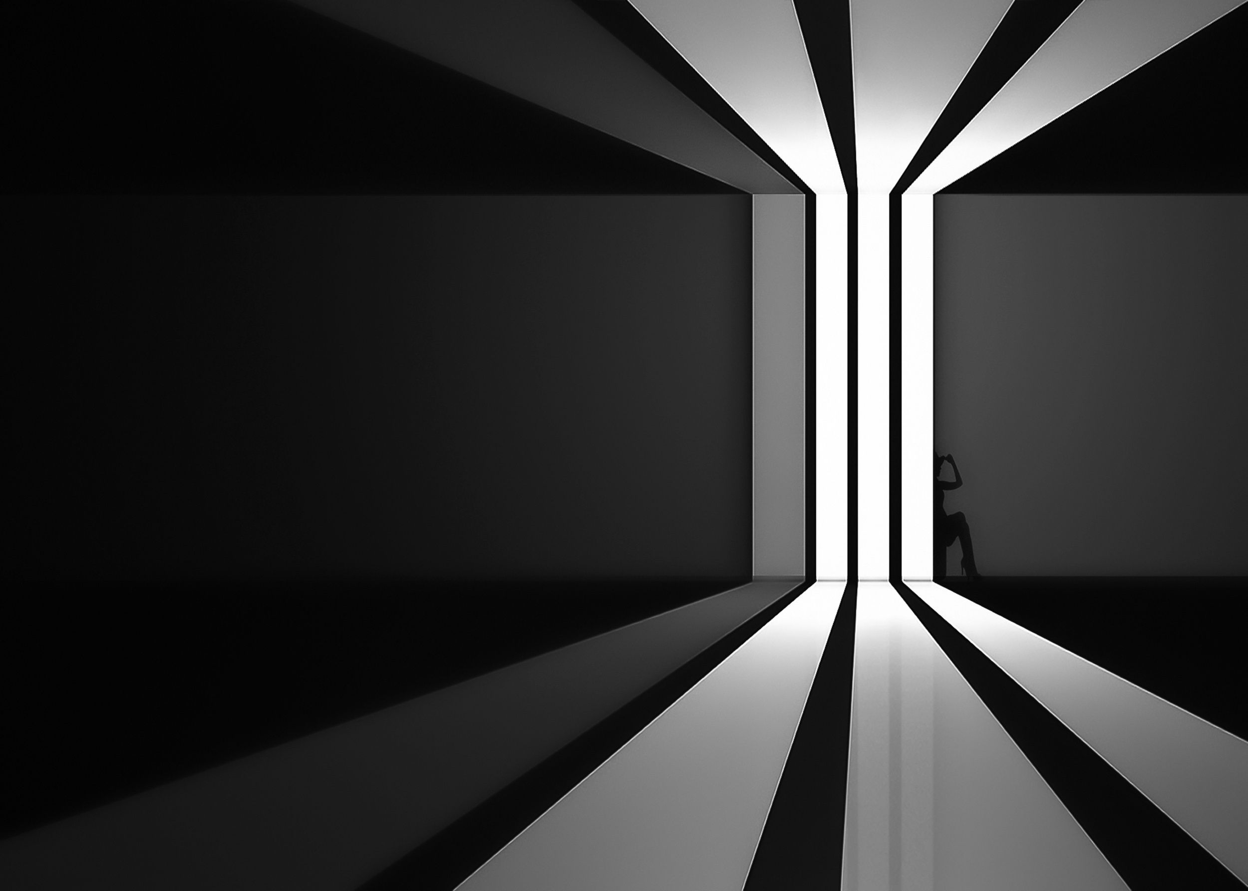 2500x1786 Wallpaper light, room, shadow, window