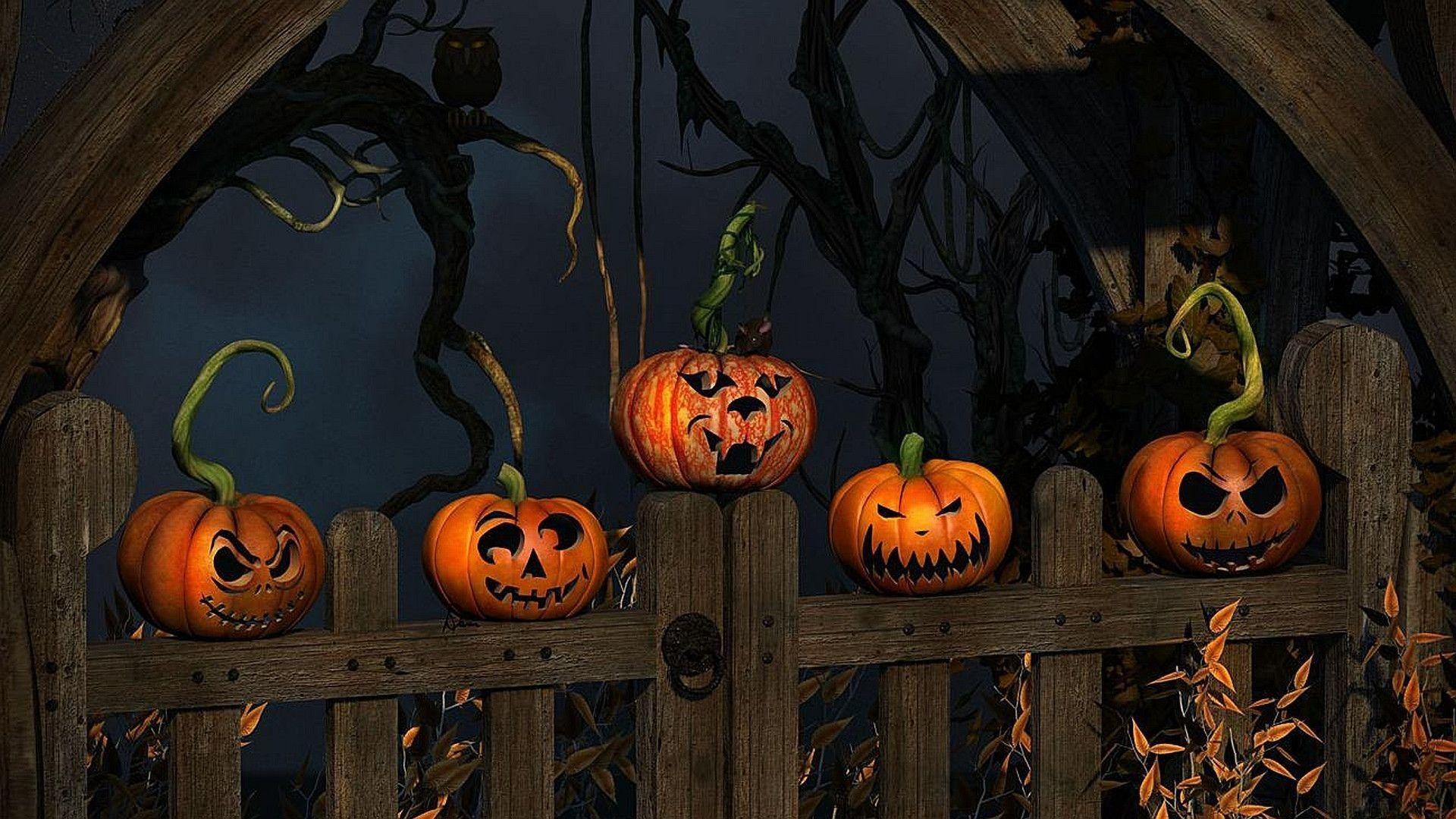 Download Monsters Cute Halloween Desktop Wallpaper  Wallpaperscom