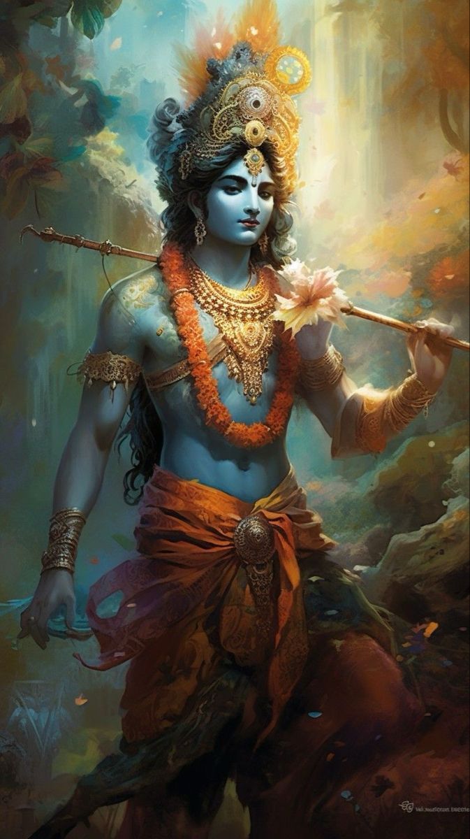 673x1200 Lord krishna image