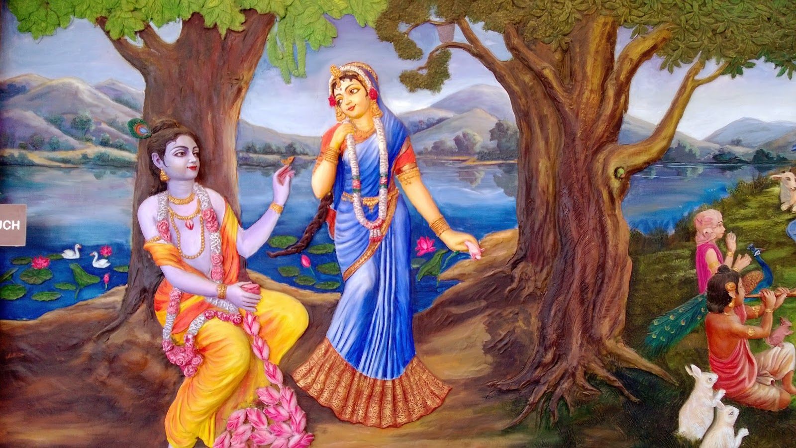 1600x901 Lord Krishna Paintings -Iskcon Temple Pune