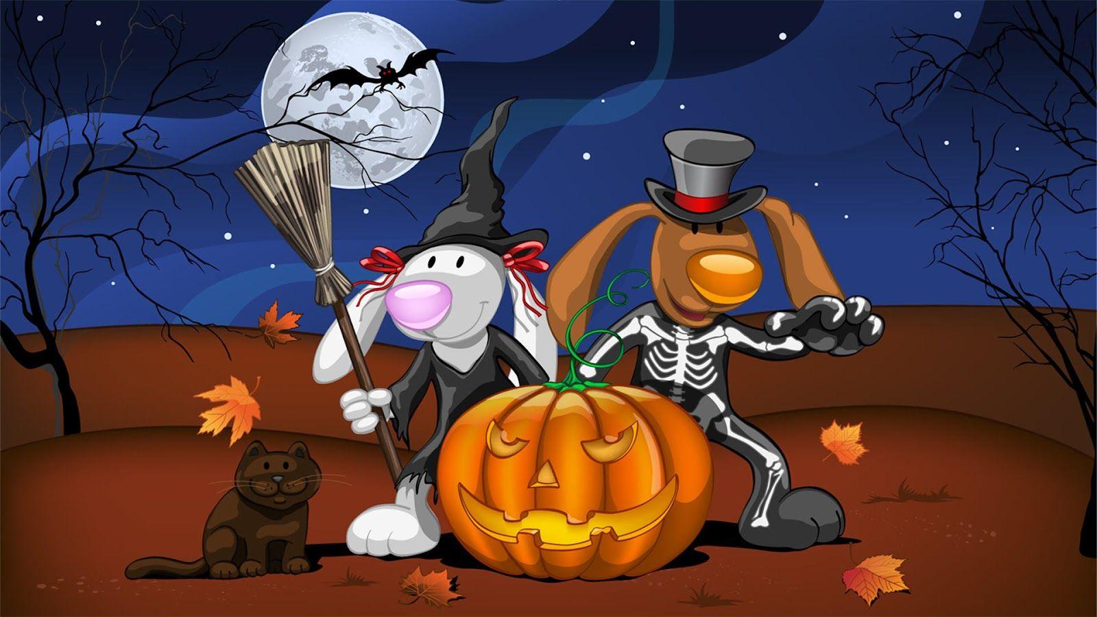 1600x900 funny halloween wallpaper