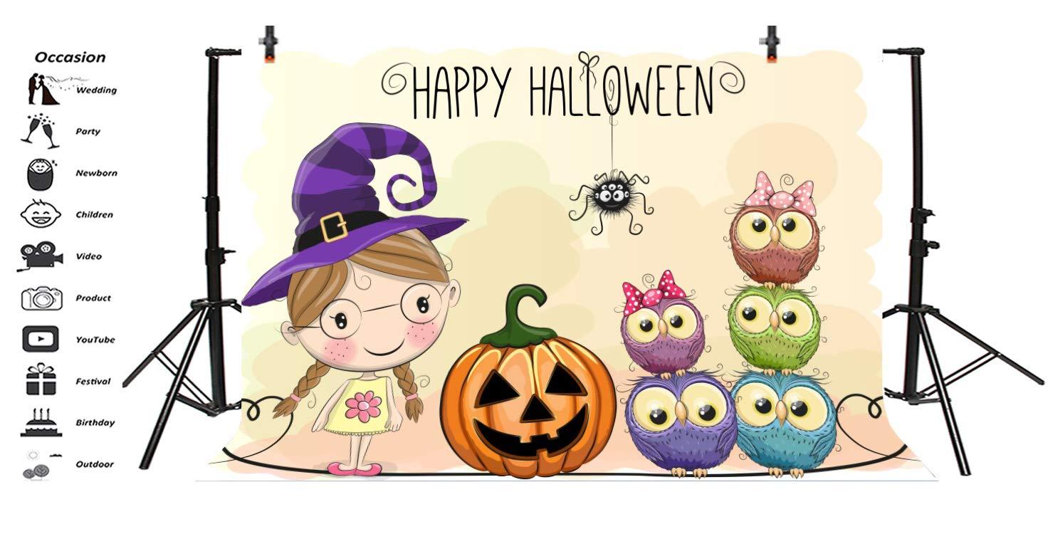 1472x750 Amazon.com : Leyiyi 5x3ft Cartoon Happy Halloween Backdrop