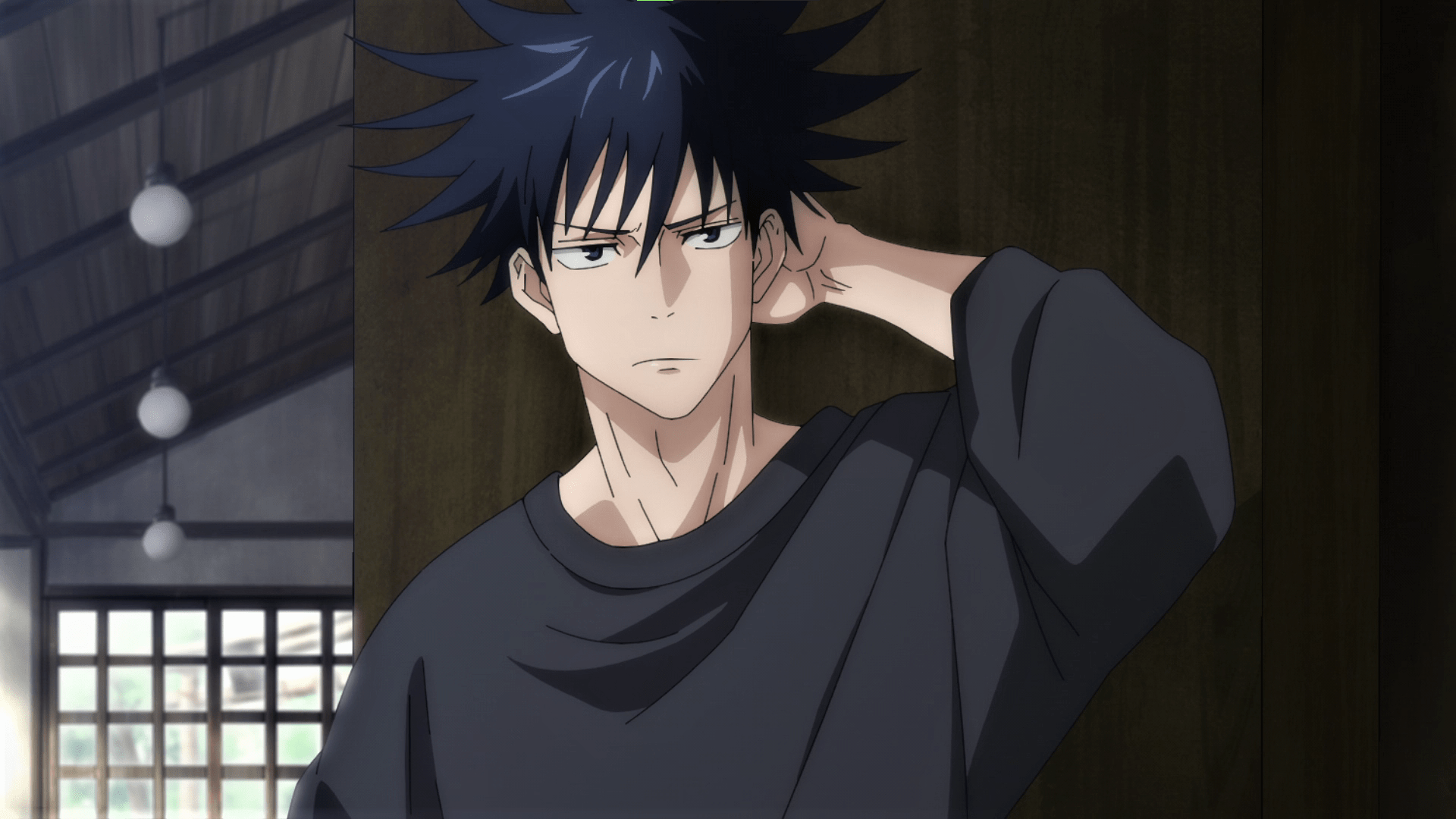 1920x1080 Jujutsu Kaisen, Megumi Fushiguro, frown