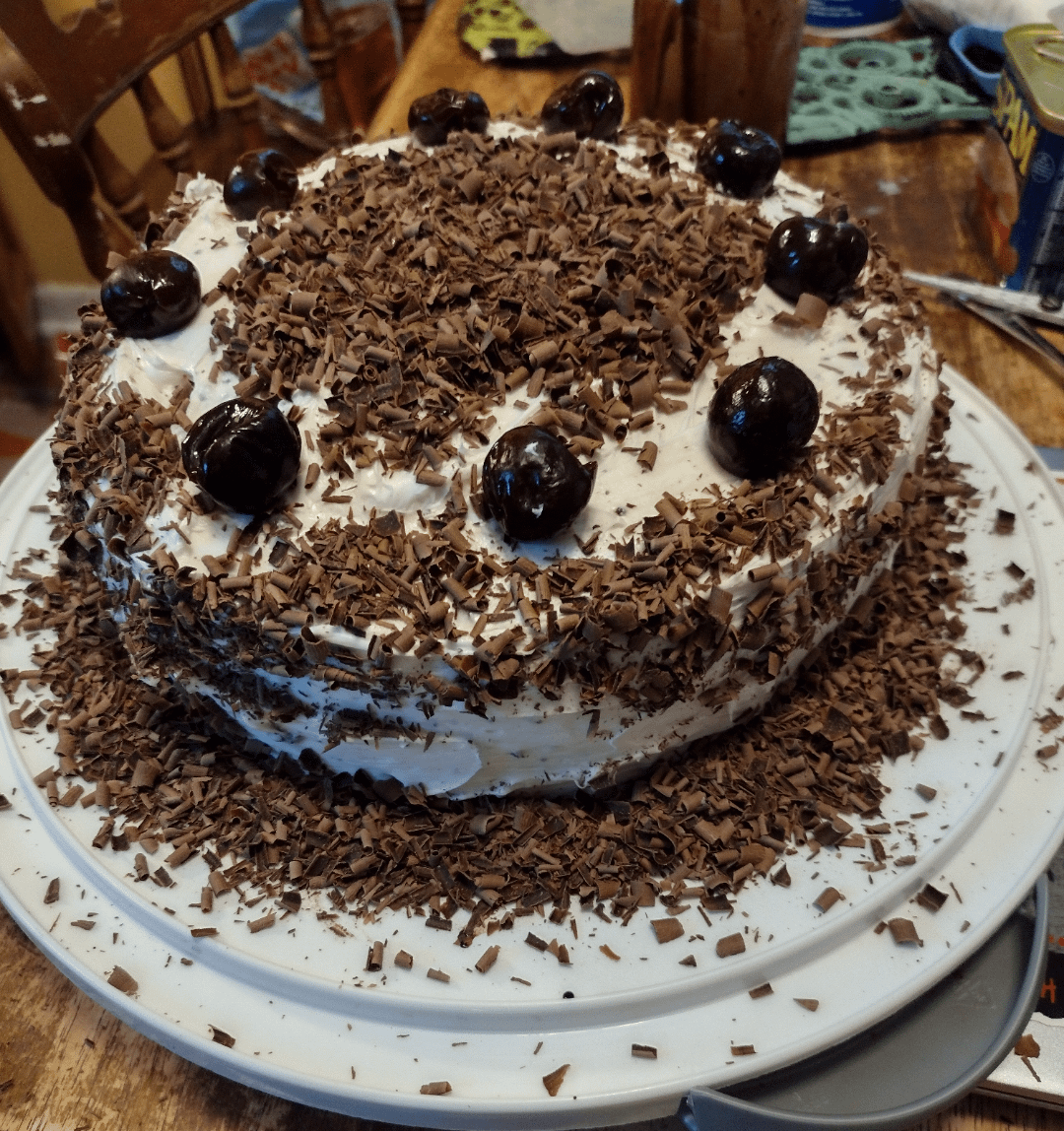 1080x1148 Made my girlfriend a black forest cake