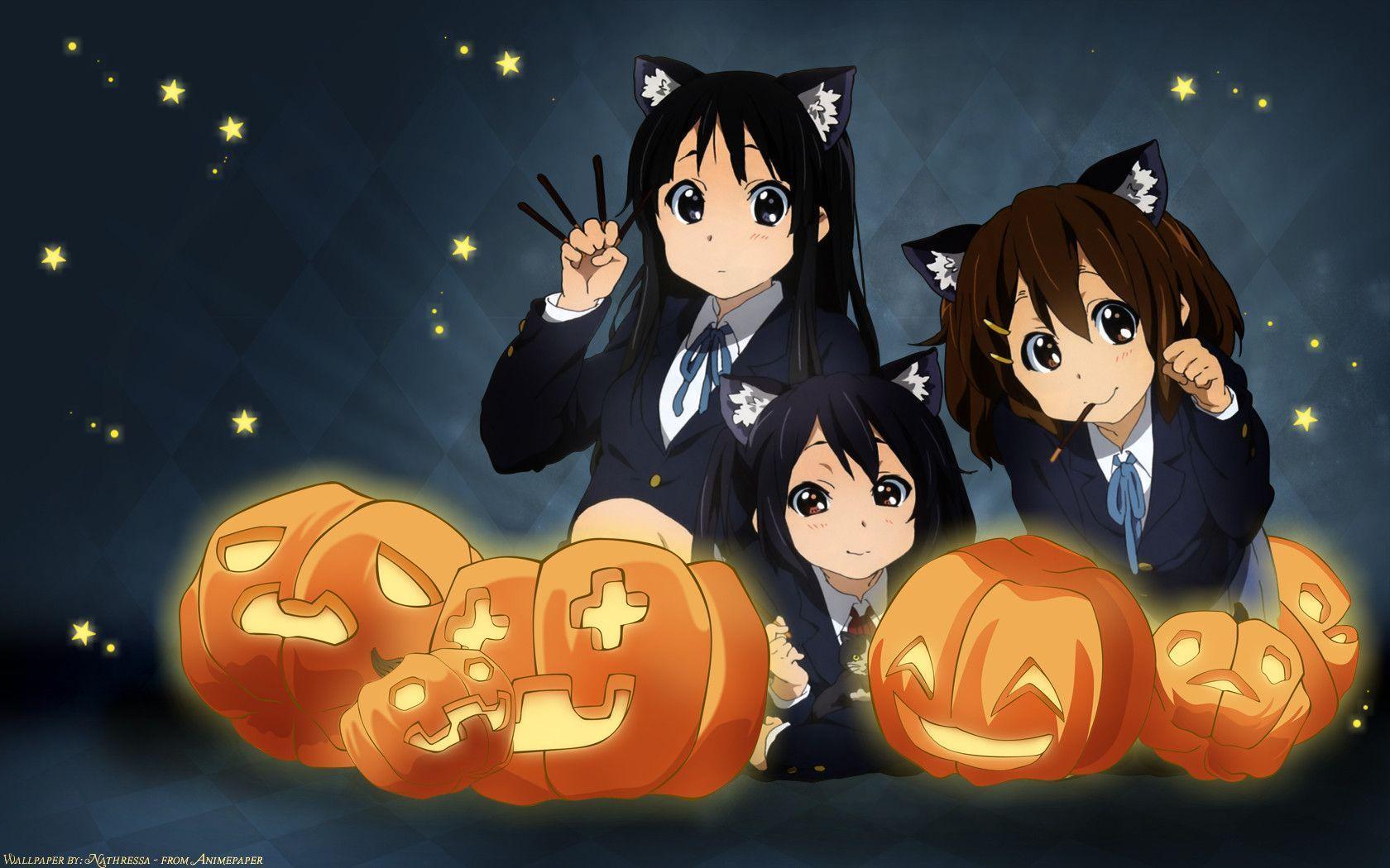 1680x1050 Anime Halloween Wallpaper
