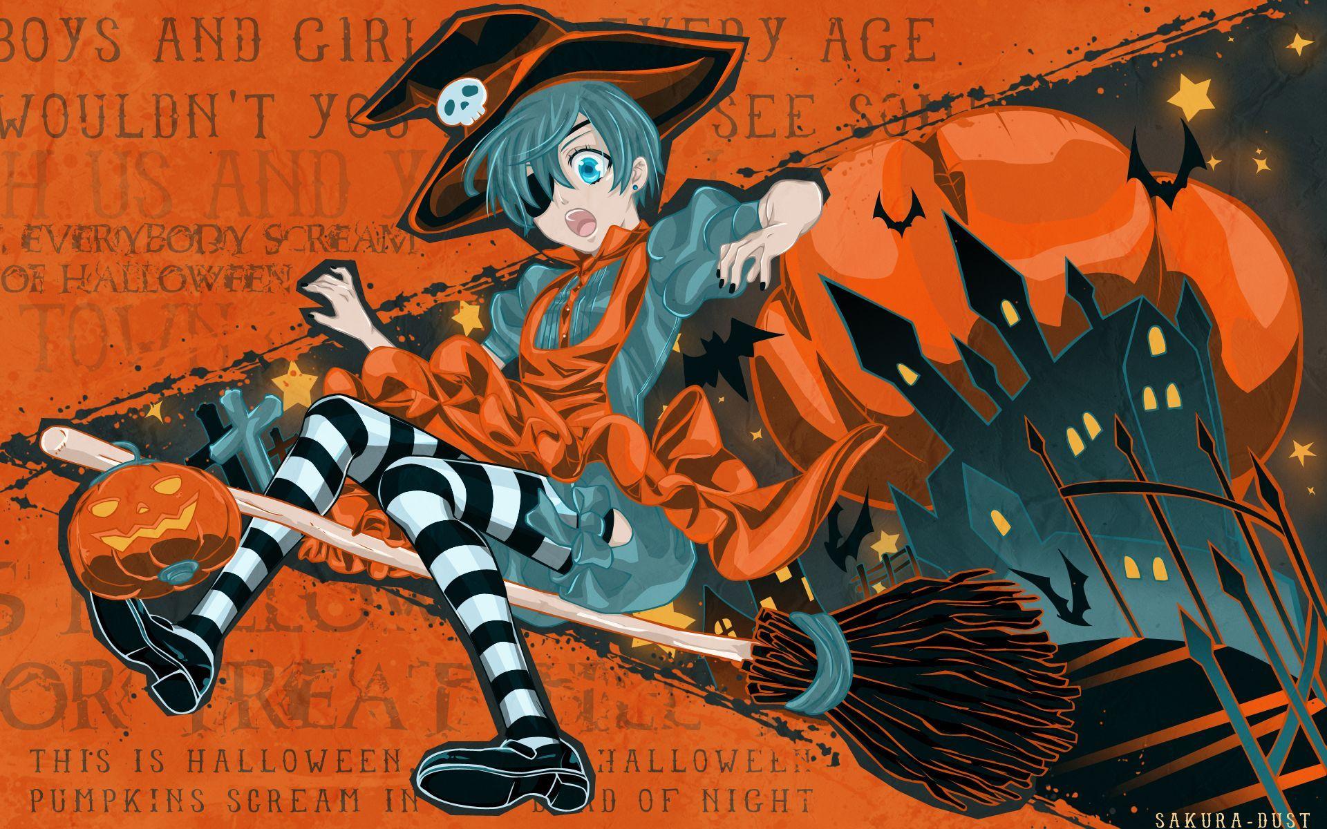 Halloween Anime HD Wallpaper - Live Wallpaper HD | Anime halloween,  Halloween live wallpaper, Halloween desktop wallpaper