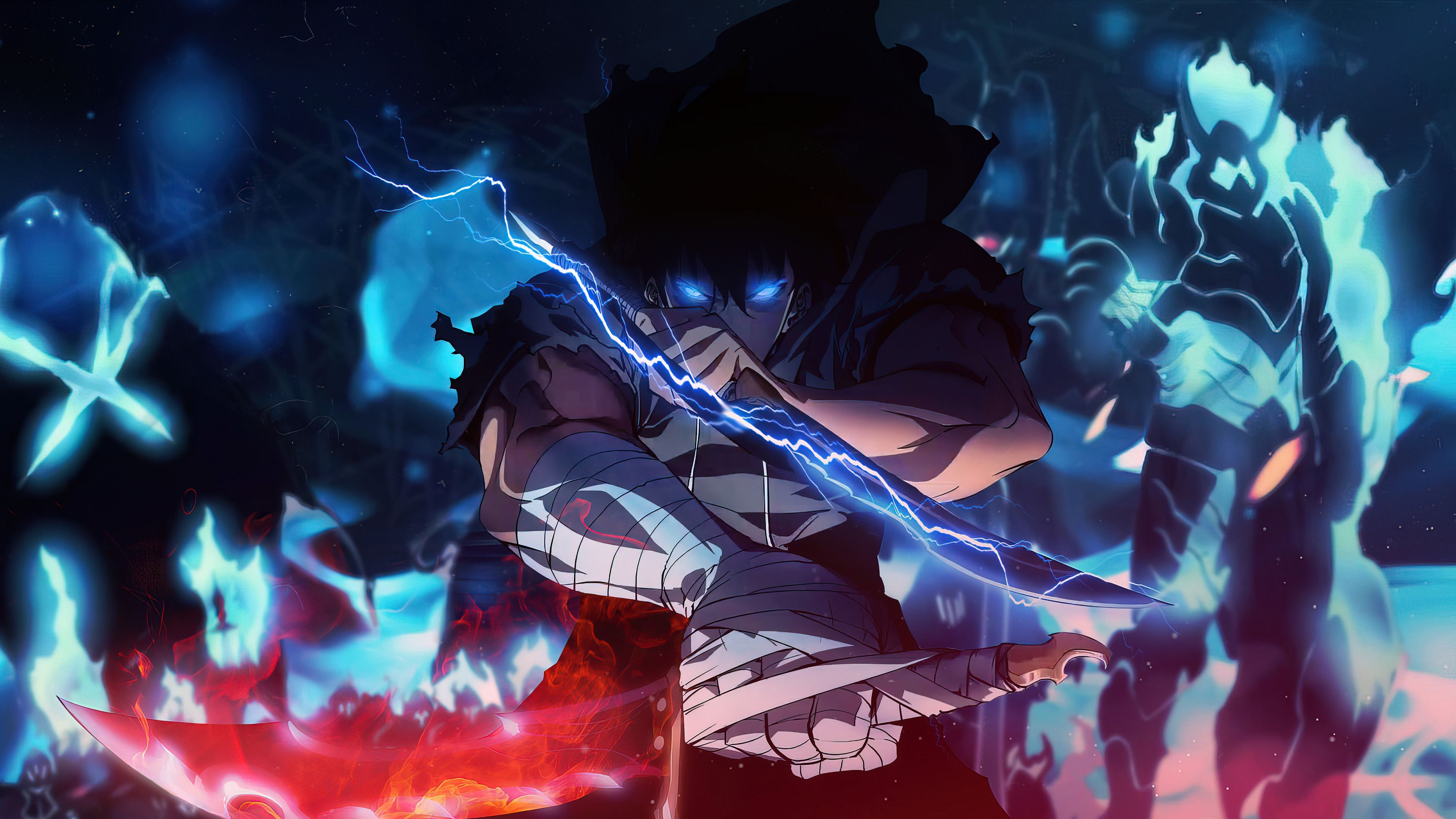 3840x2160 Sung Jin Woo Solo Leveling HD Anime Wallpaper By Xtwrxeditsx2160