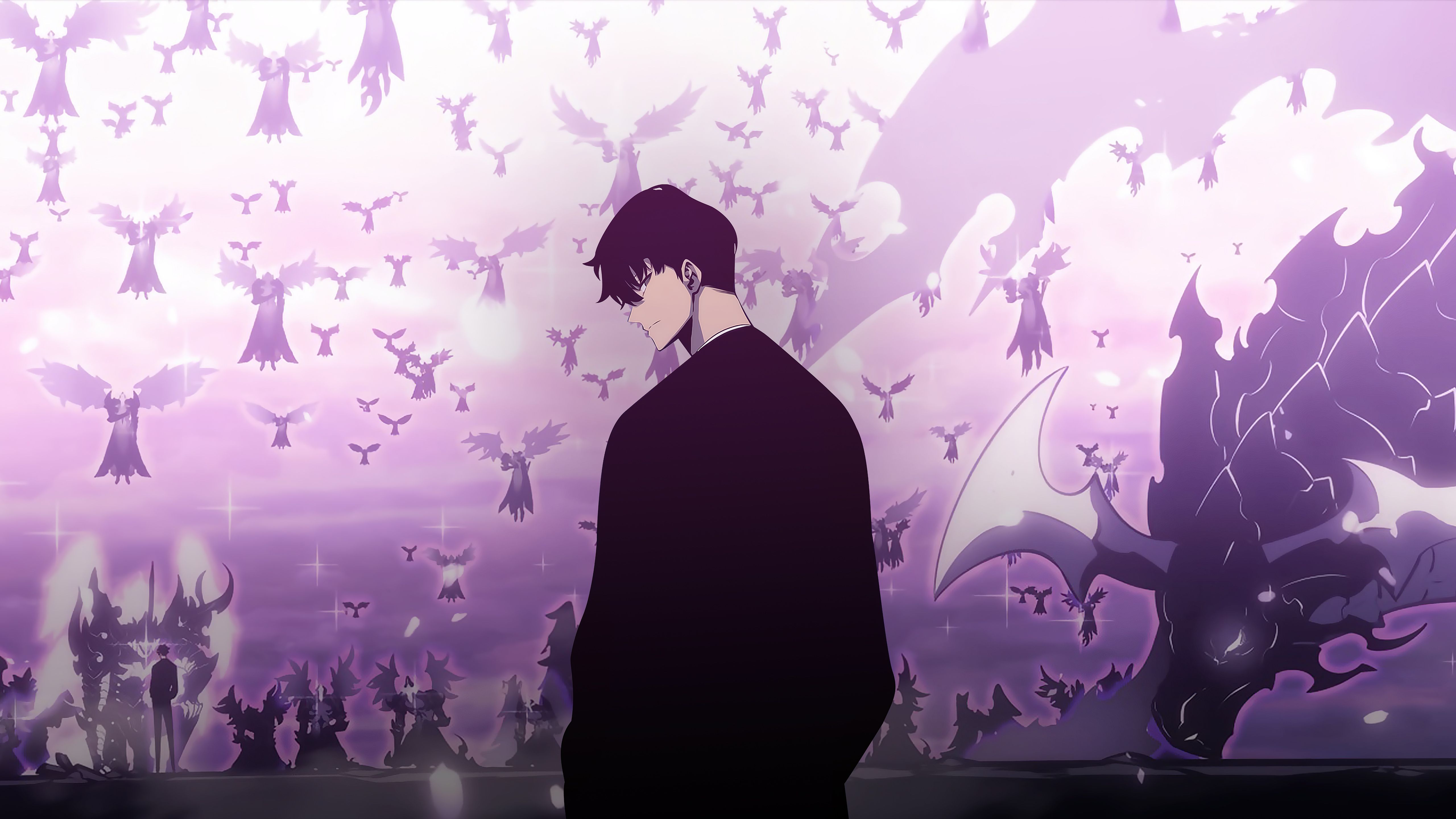 5120x2880 Sung Jin Woo Solo Leveling Wallpaper, HD