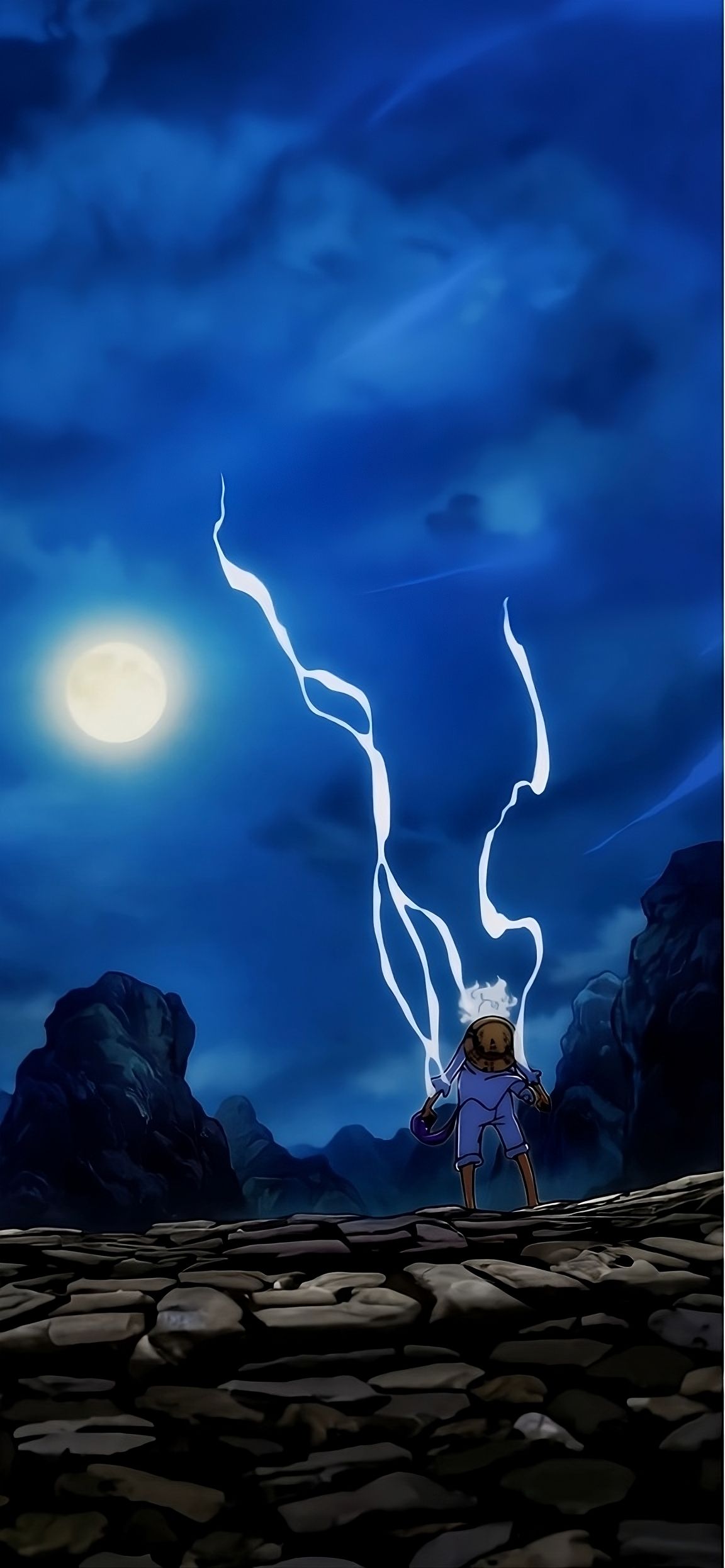 1152x2492 Best Luffy Gear 5 Wallpaper for Phone