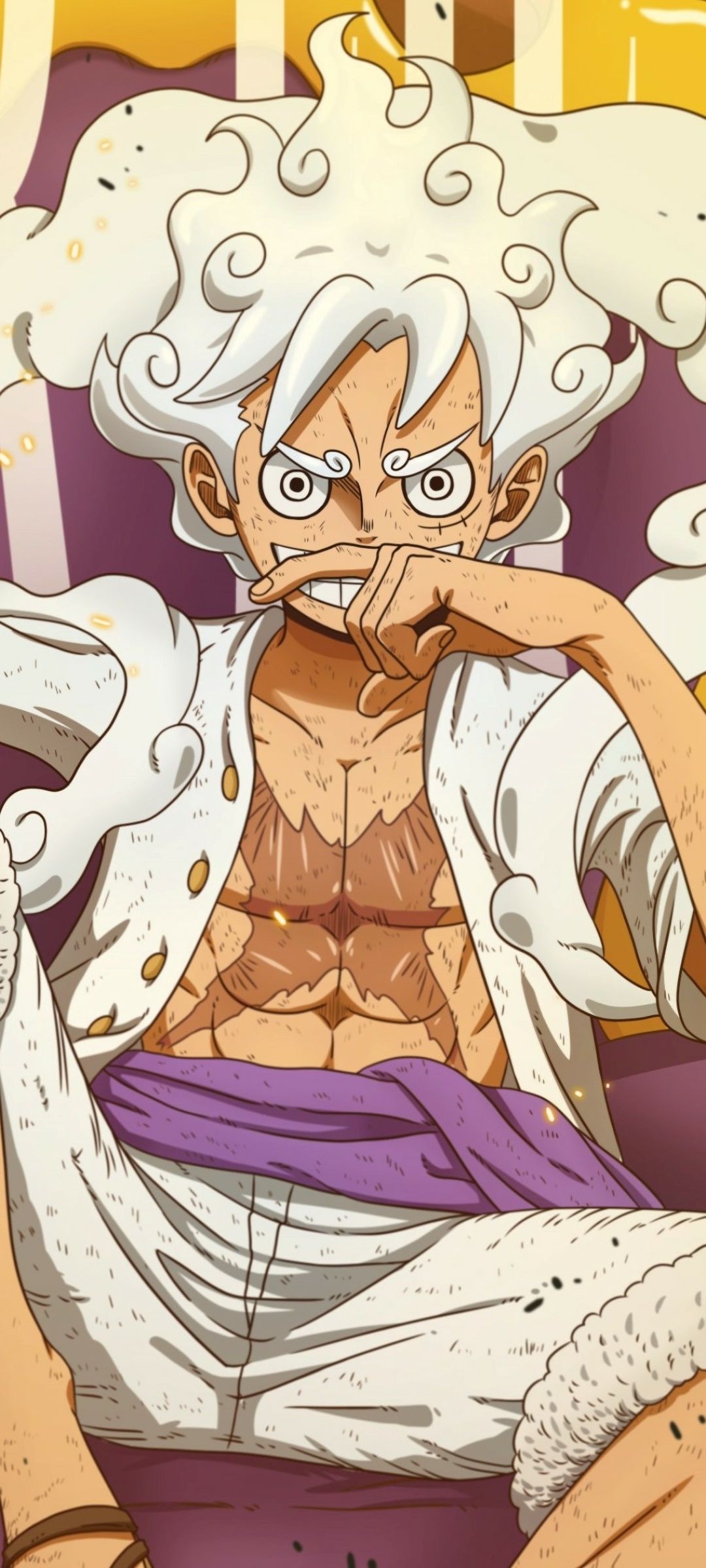 1080x2400 Gear 5 Luffy Phone Wallpaper