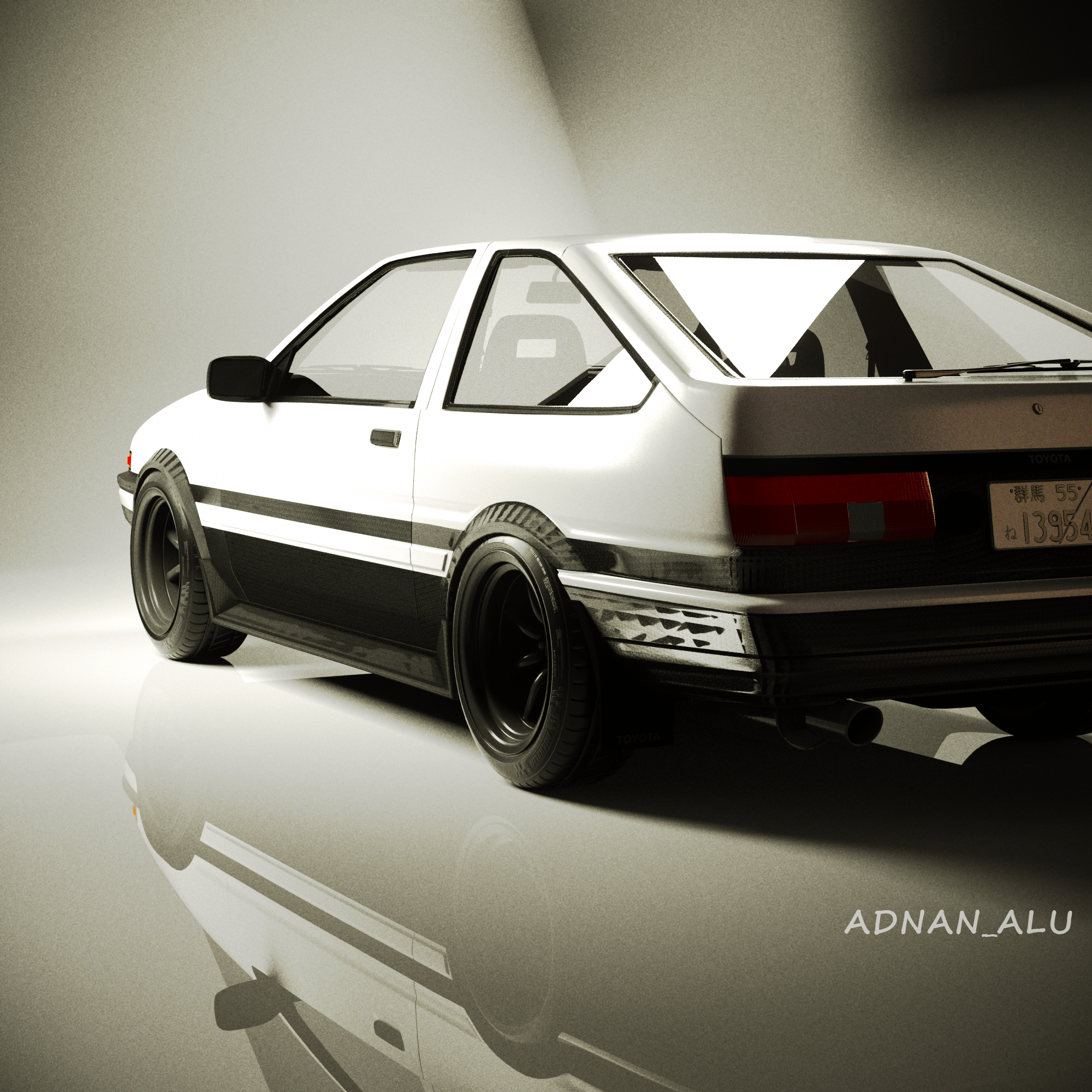 2000x2000 Made a 3D render of Toyota's Hachiroku