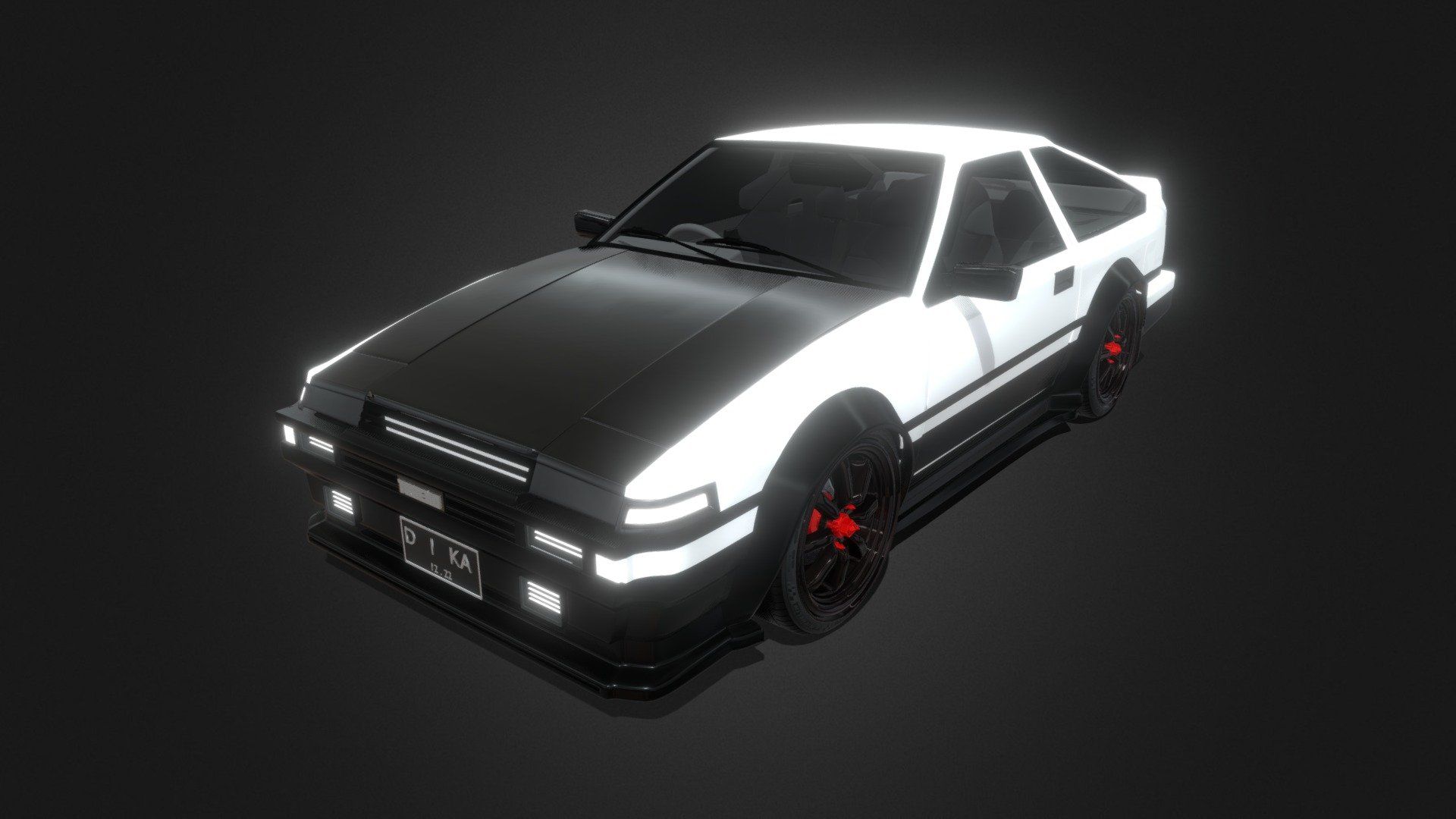 1920x1080 Hachi Roku AE86 model