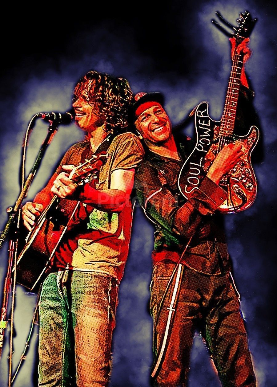 900x1260 Chris Cornell and Tom Morello