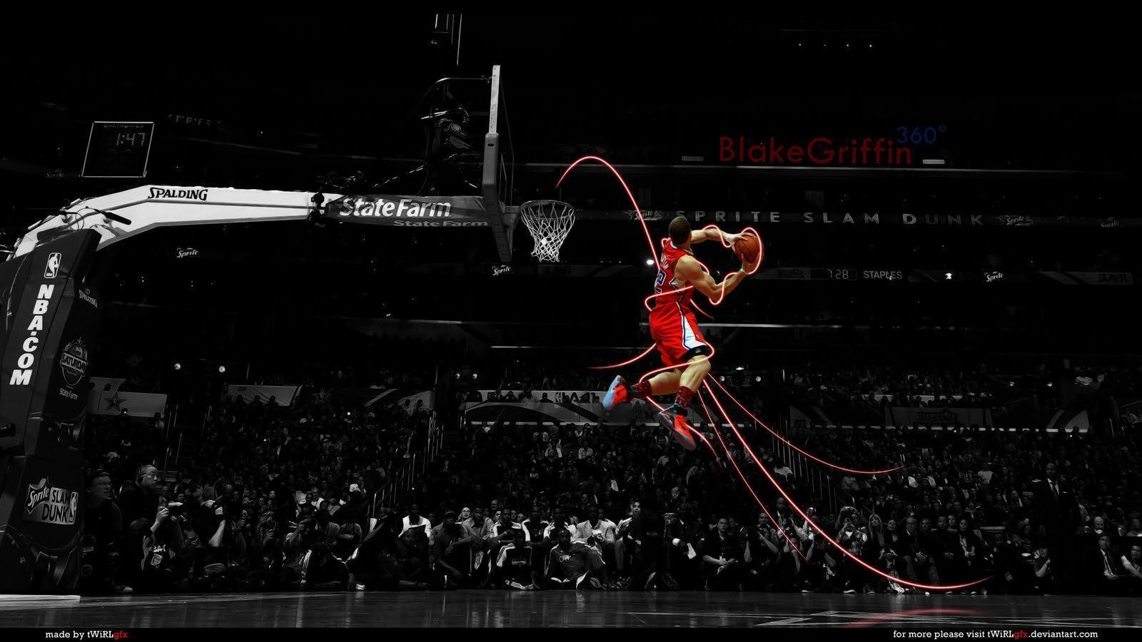 1600x900 Blake Griffin 360 Slam Dunk Contest