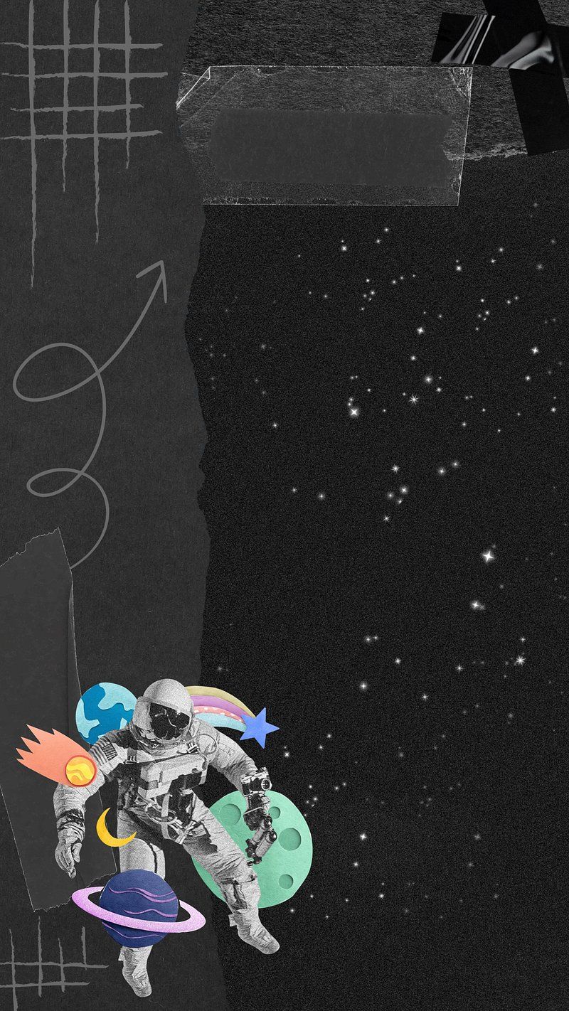 800x1422 Astronaut space aesthetic iPhone