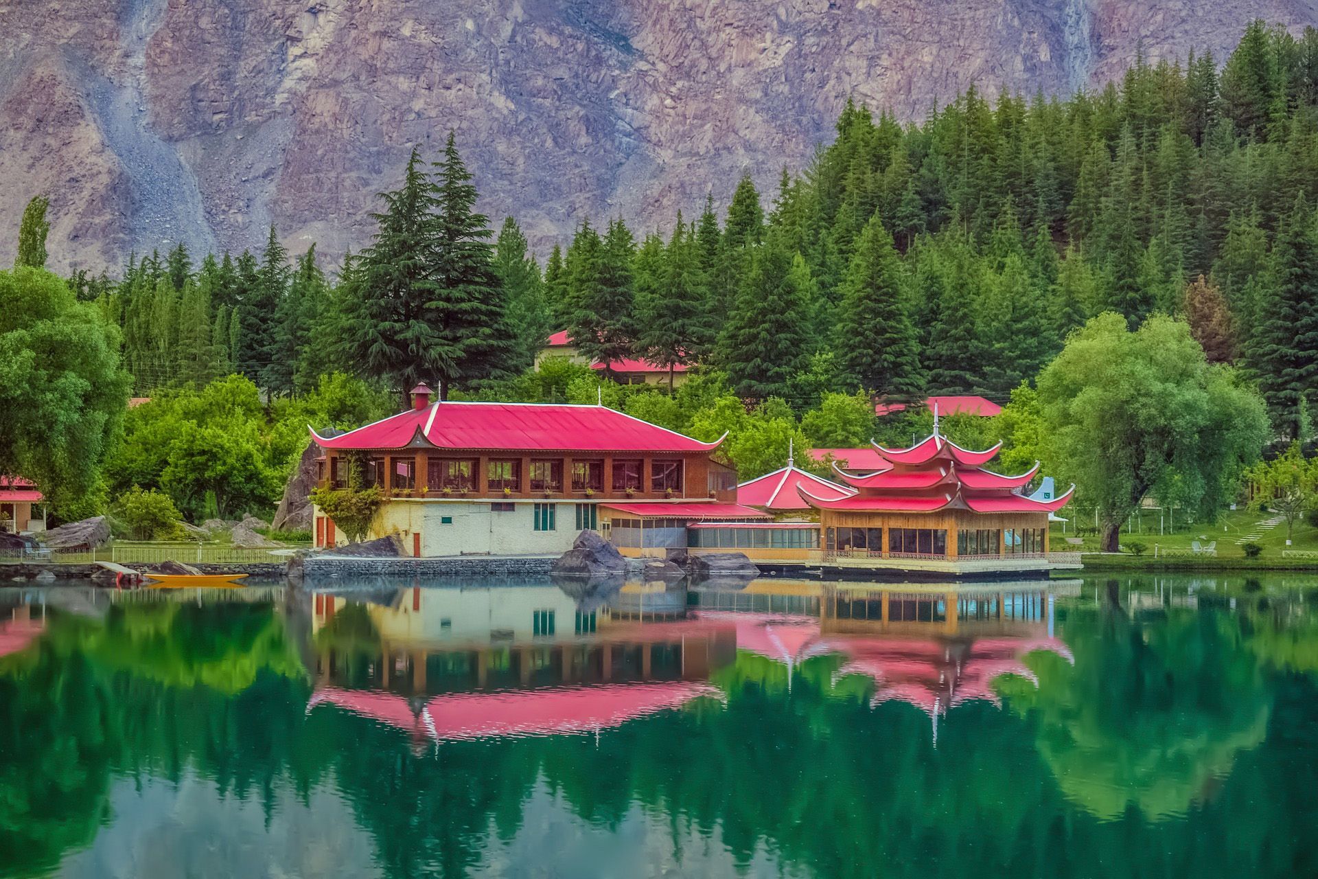 1920x1280 wallpaper: Reflection, Hotel, Pakistan