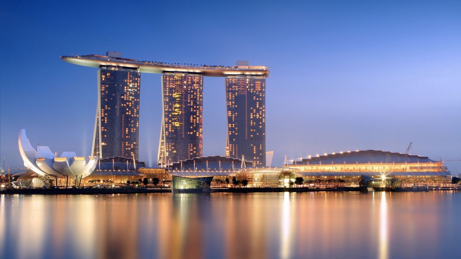 1920x1080 wallpaper 1920x1080 singapore, night