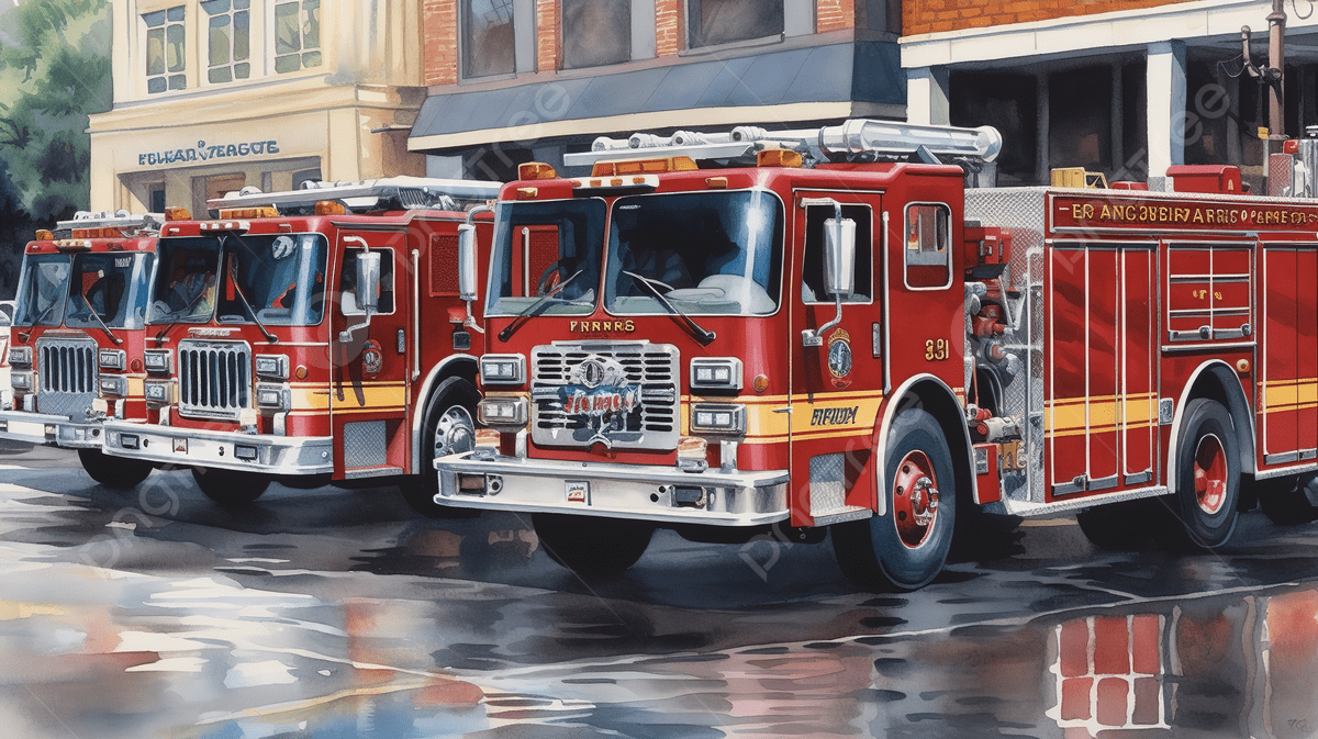 1200x673 Lincoln Fire Truck Painting Background