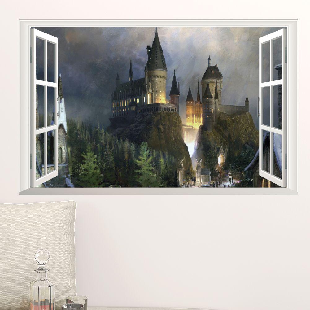 1001x1001 Harry Potter Hogwarts School Wall Stickers magic castle
