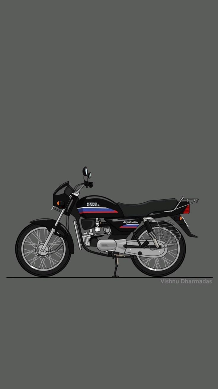 735x1307 Bike photo, Bike sketch, HD dark wallpaper