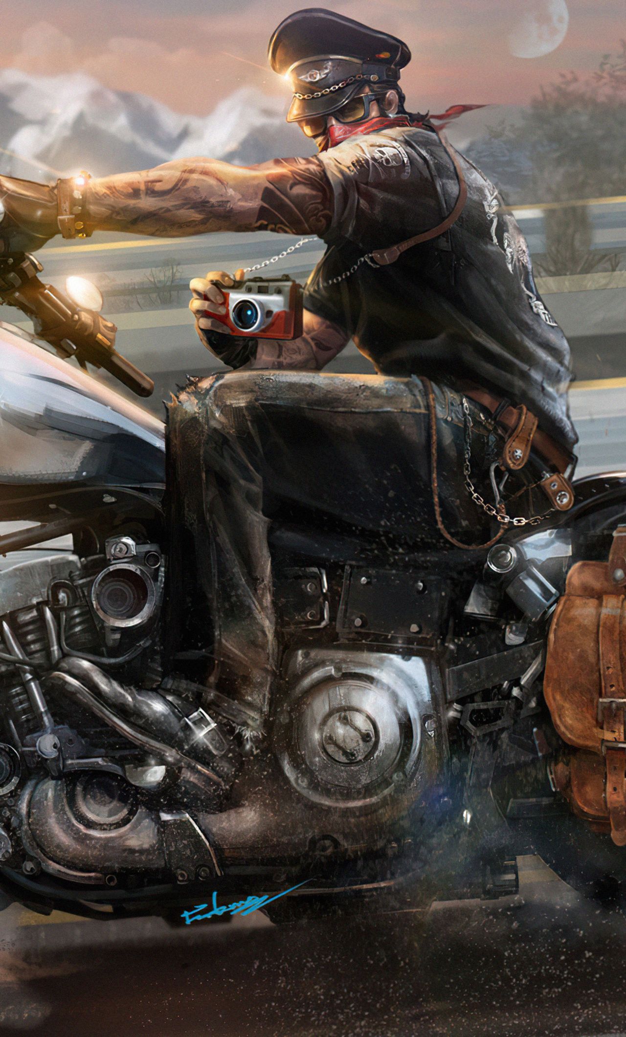 1280x2120 Bike Rider On Trip 4k iPhone
