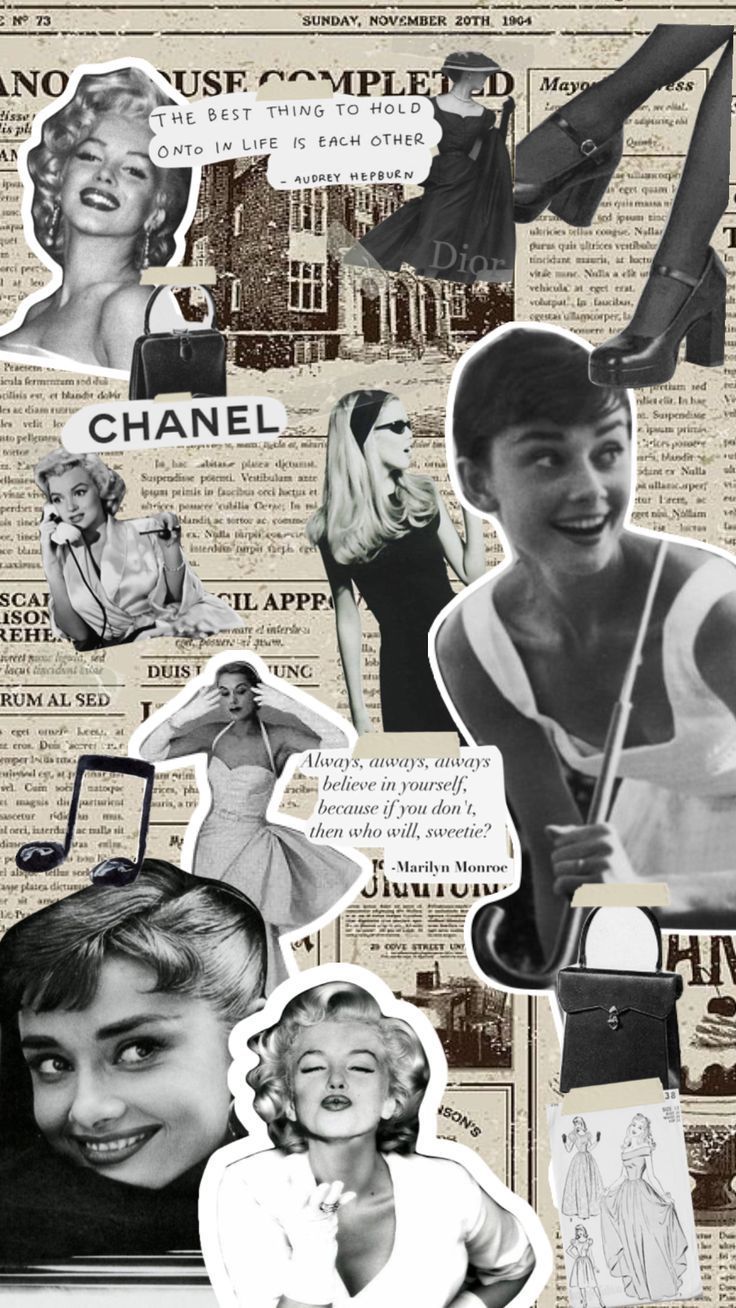 736x1308 Fashion collage, Newspaper collage