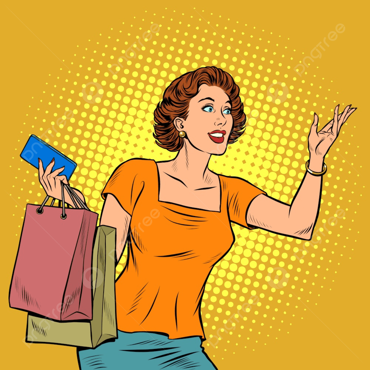 1200x1200 Kitsch Vintage 50s 60s Style Background