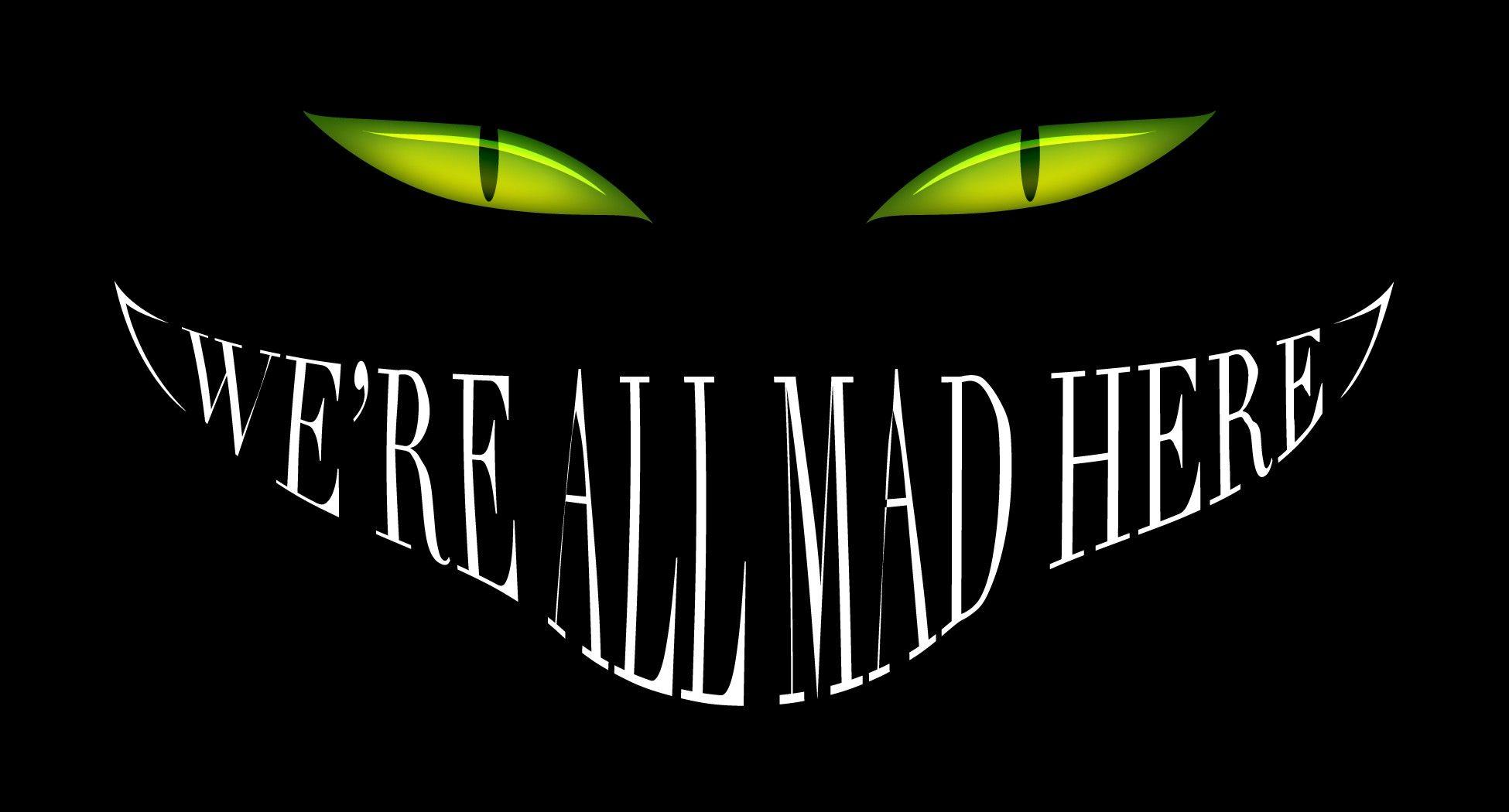 1950x1050 HD Artworks, Smile, Black, Wonderland, In, Halloweenalice, Art