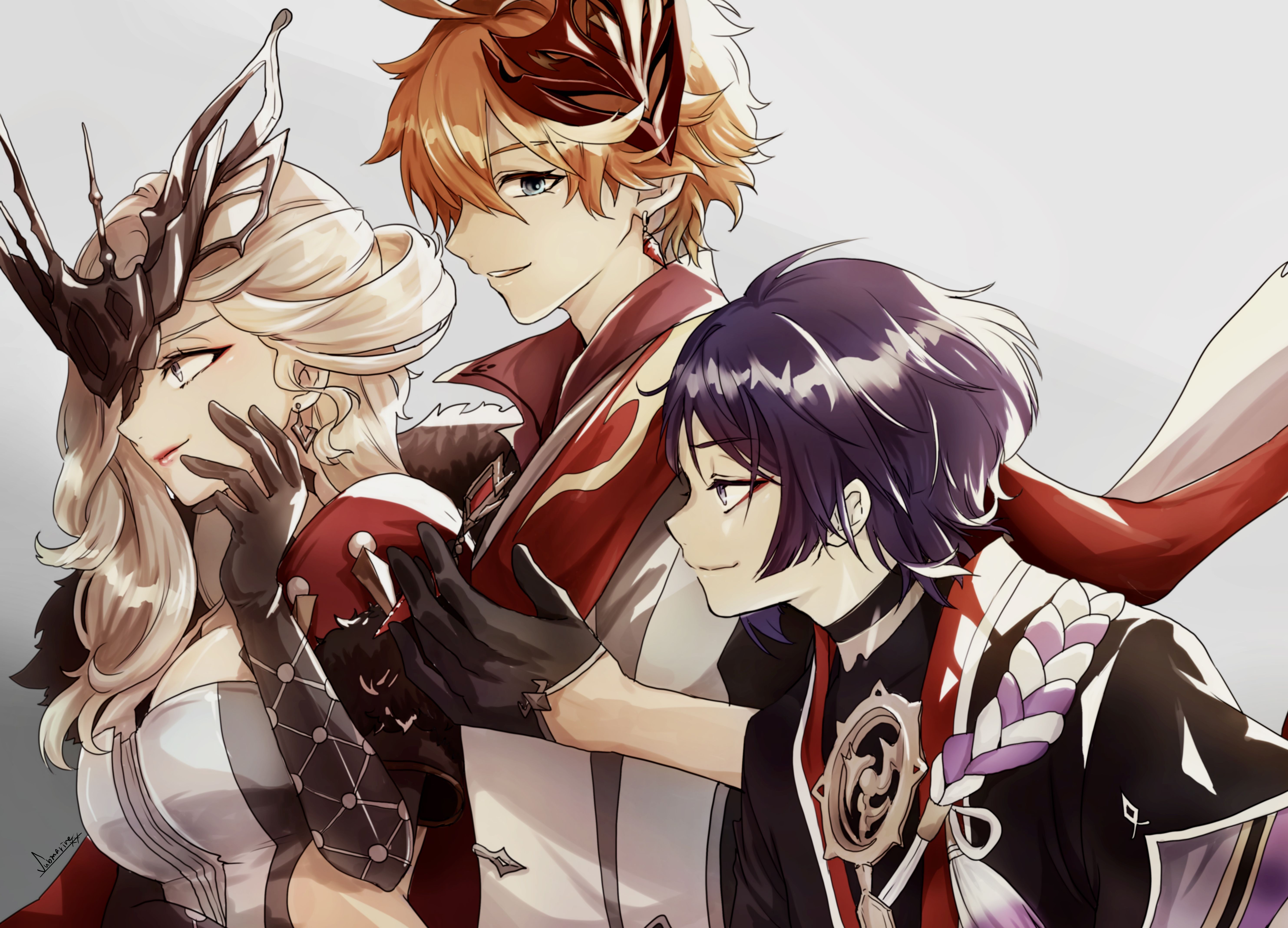 5932x4274 La Signora (Genshin Impact) wallpaper