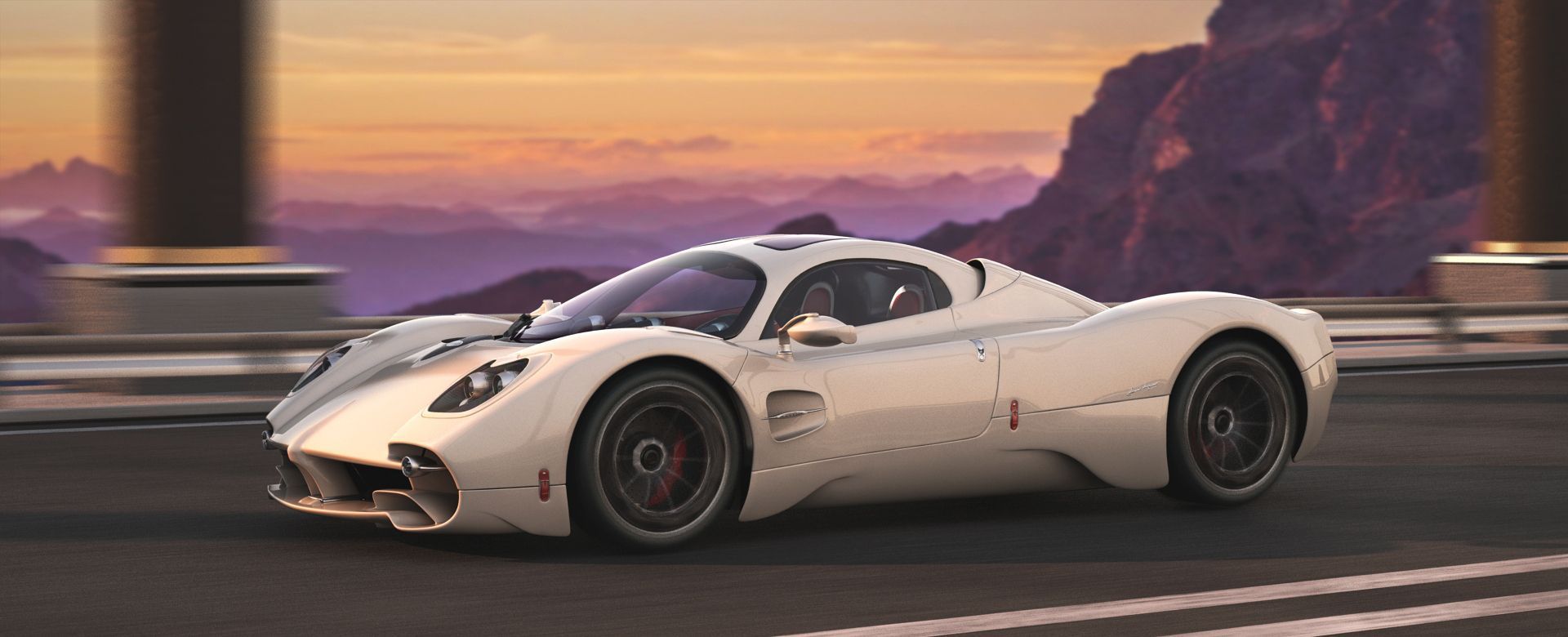 1920x780 3D Pagani Utopia 2023 With Interior