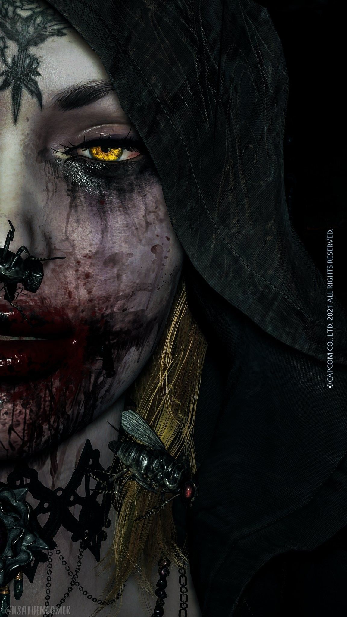 1152x2048 Bela Dimitrescu. Resident evil
