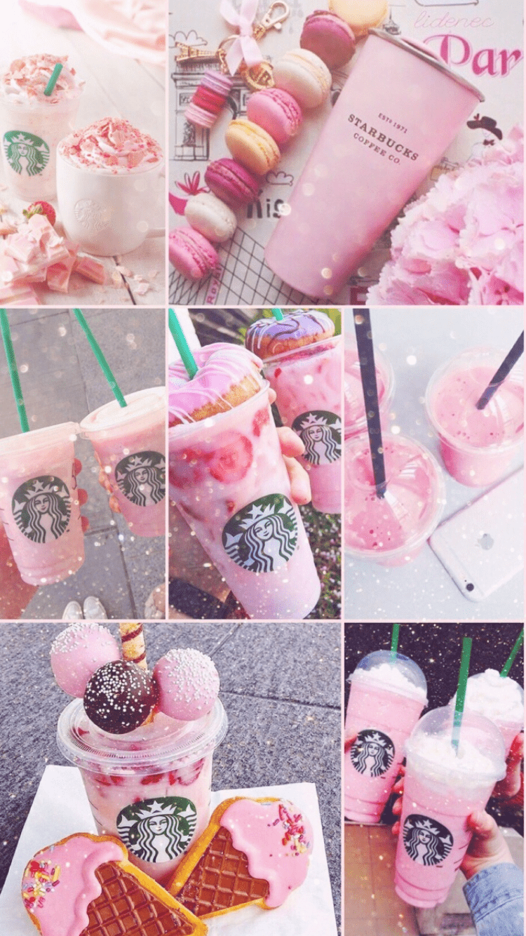 750x1334 Pink Starbucks Eye Candy. Aesthetic mood board things