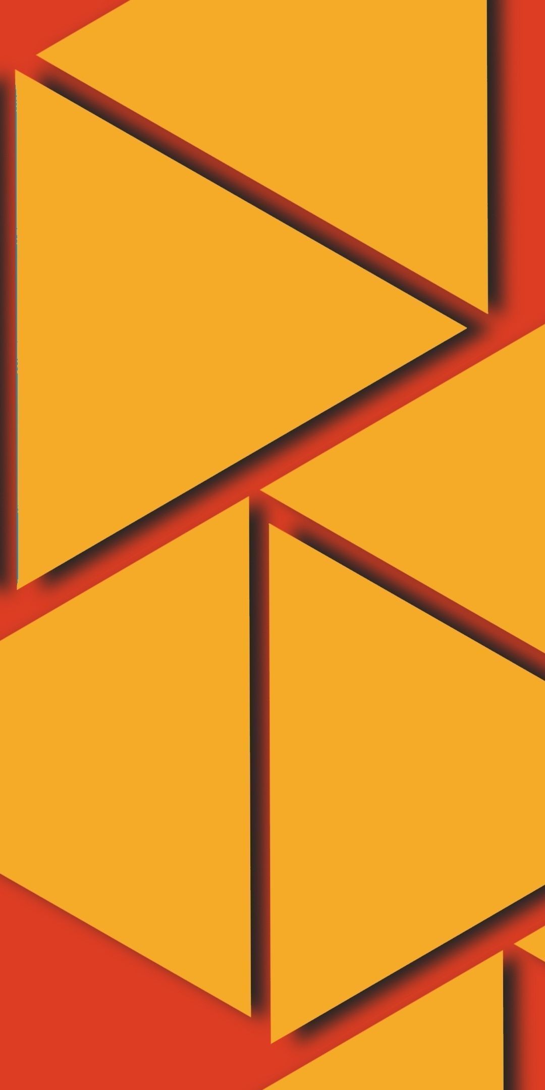 1080x2160 abstract, orange, 1080x2160 wallpaper