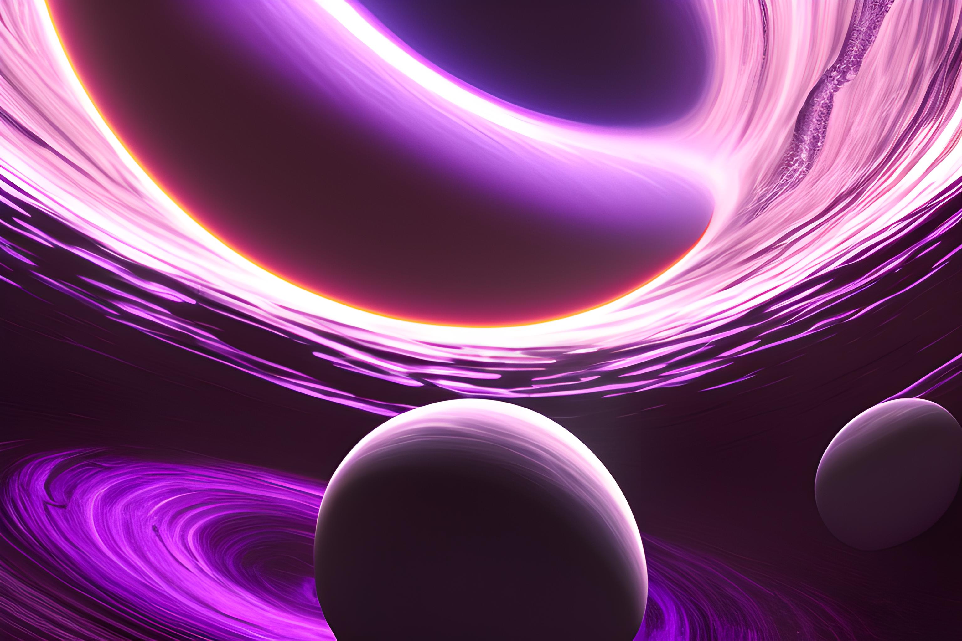 3072x2048 Purple black hole, massive, unstable