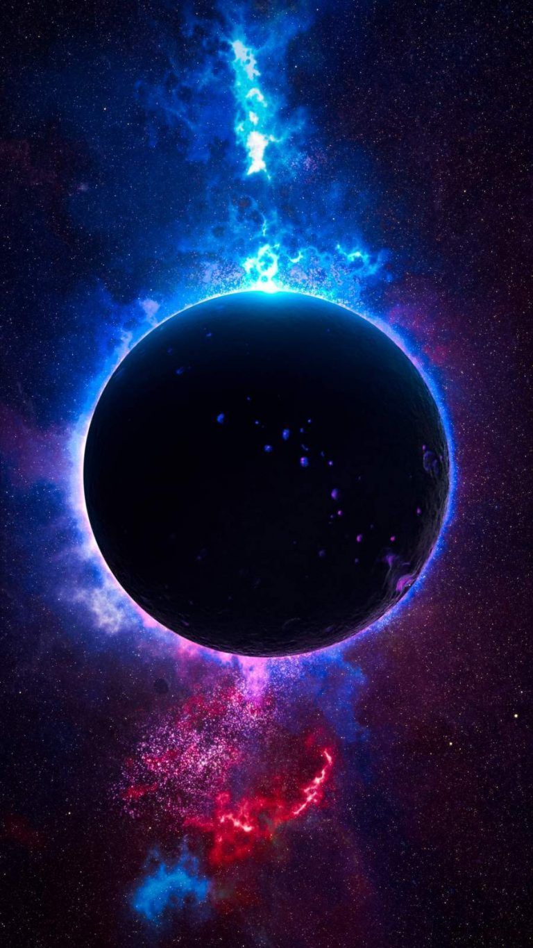 768x1365 Black Hole Wallpaper : iPhone