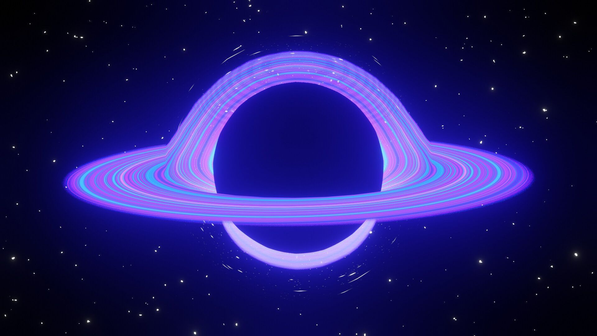 1920x1080 Black Hole Procedural Texture