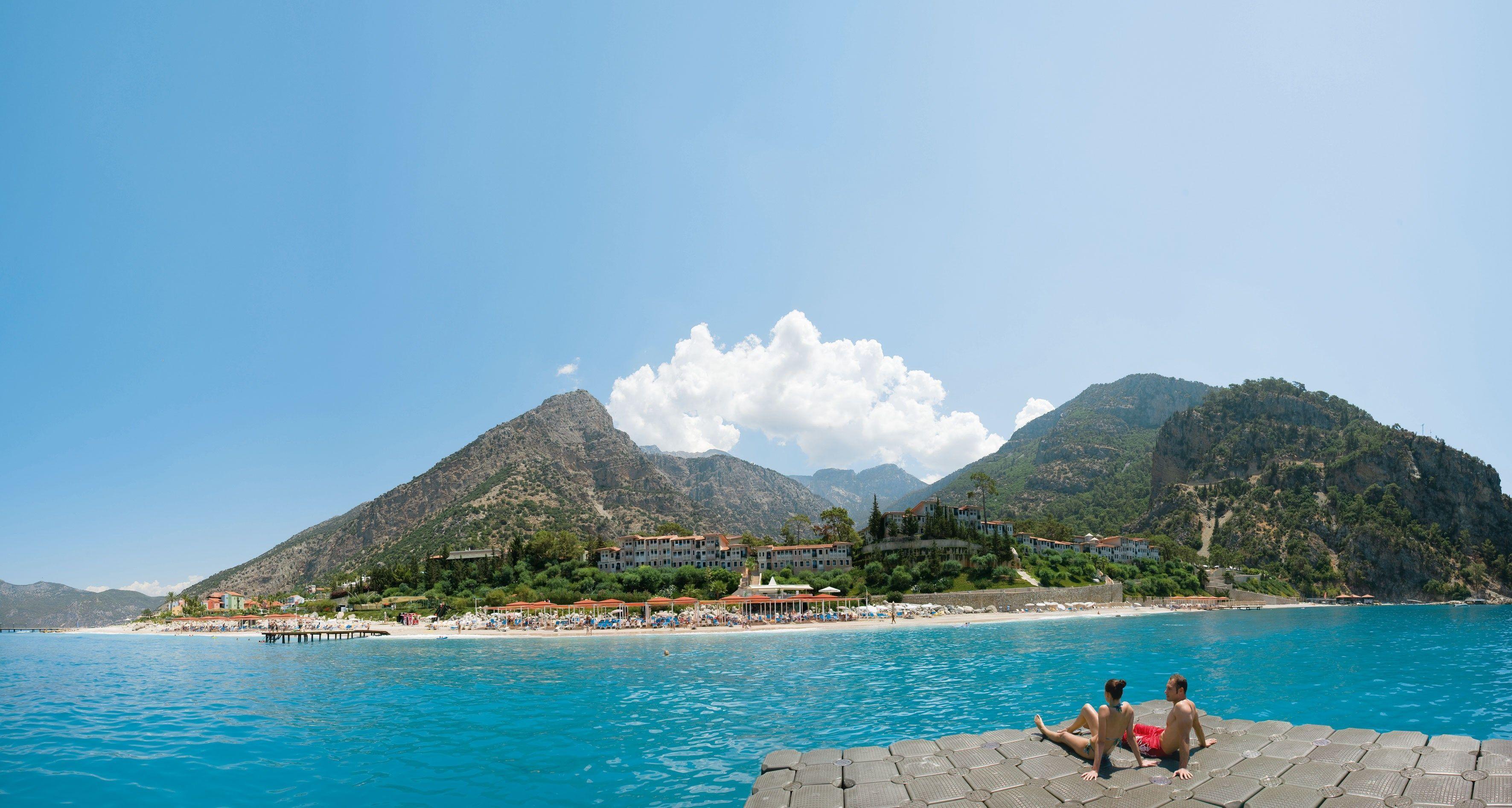 3543x1894 world turkey summer holiday in fethiye turkey wallpaper