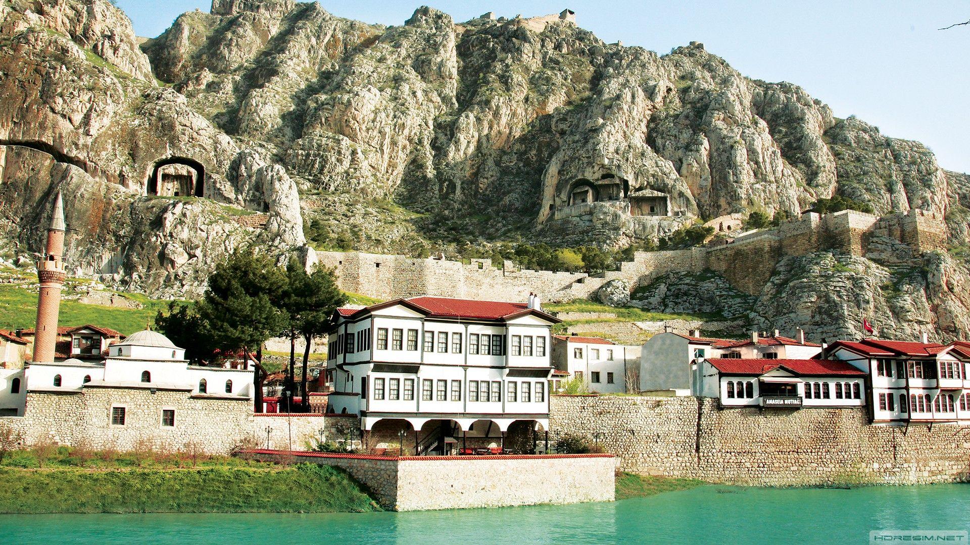 1920x1080 Turkey Amasya Houses [1920x1080]