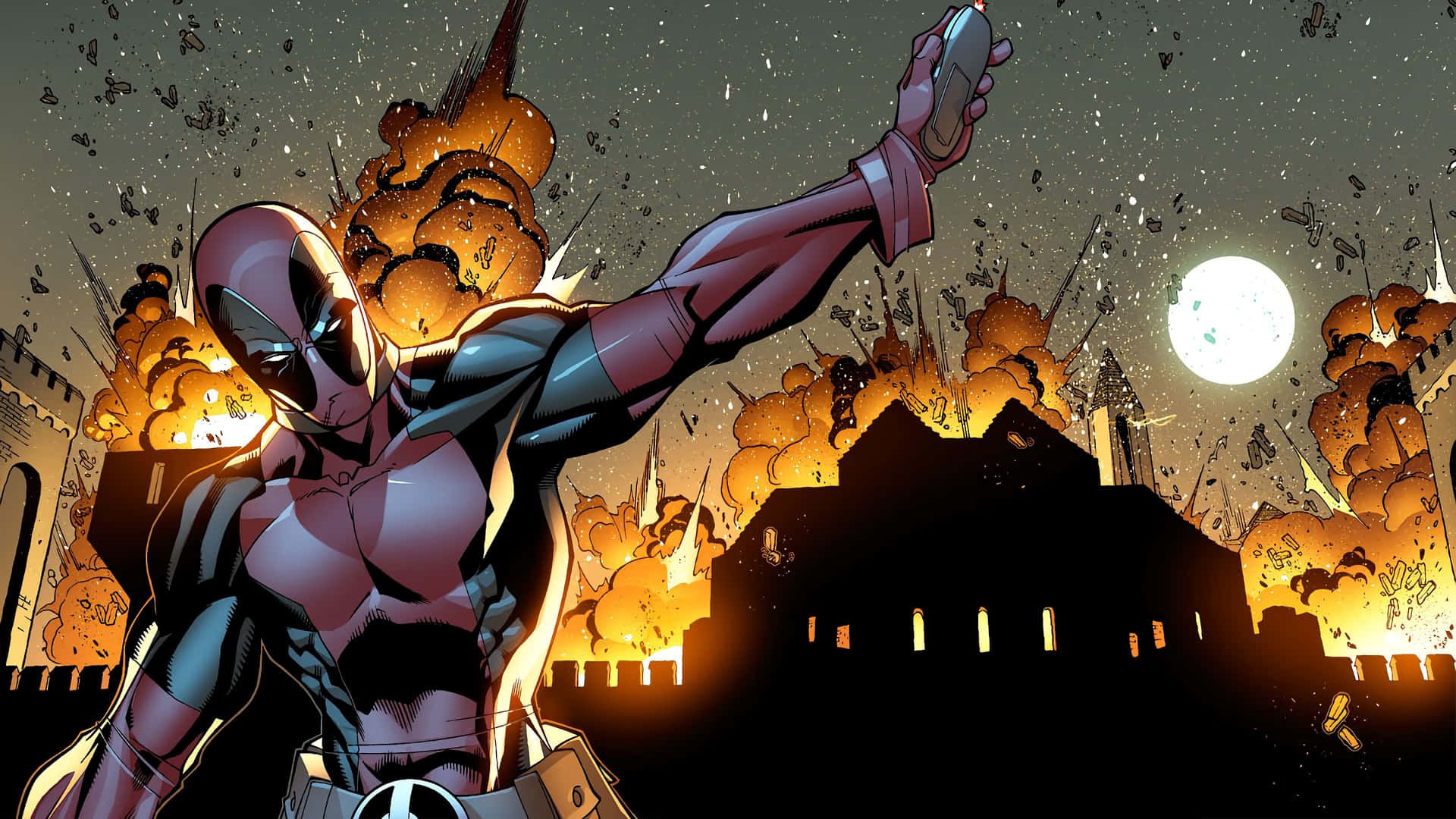 1920x1080 Download Wade Wilson brings comedy and action to the party in a humorous and explosive way