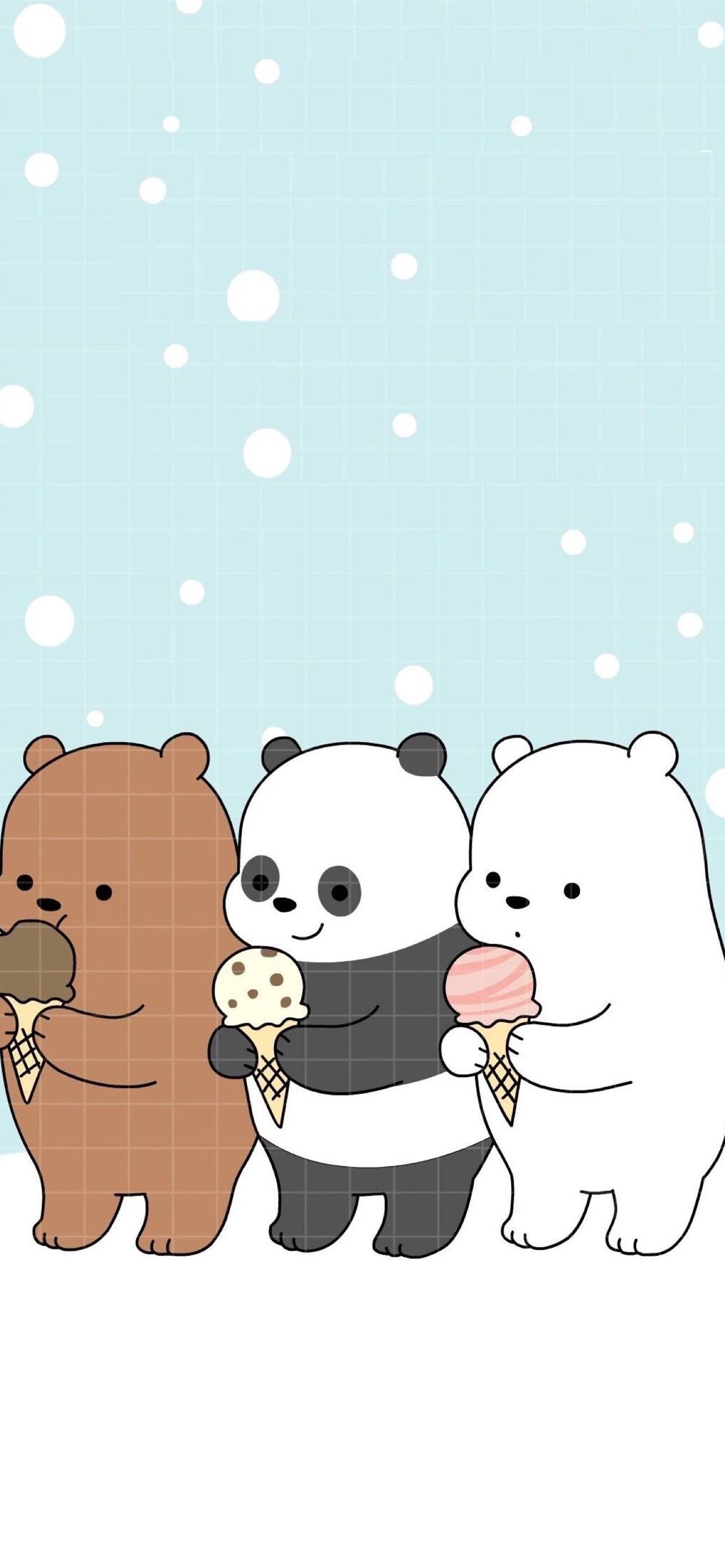 1284x2778 Kawaii We Bare Bears Cave iPhone Wallpaper Free Download