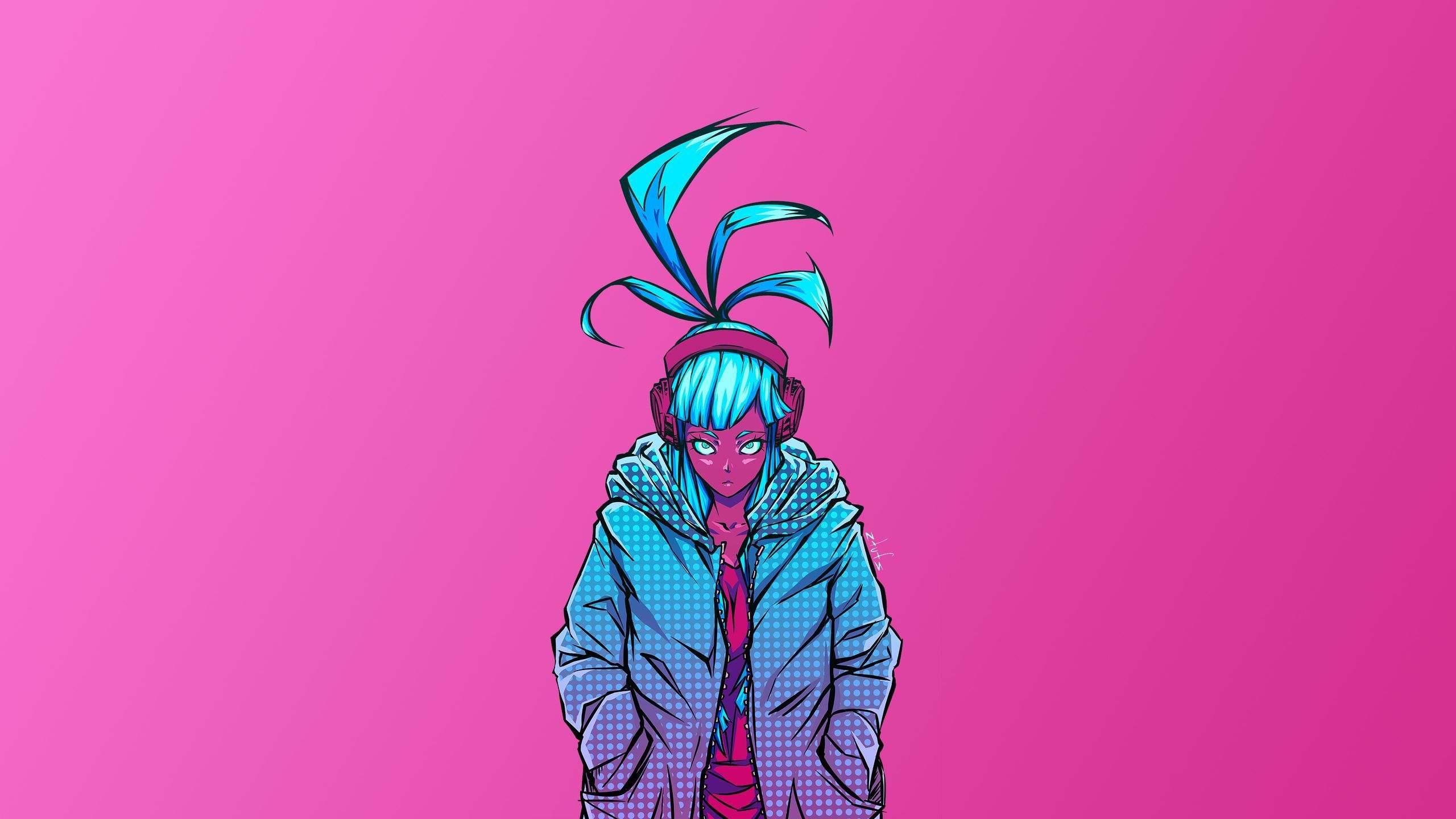 2560x1440 Cyberpunk Pink 4k 1440P