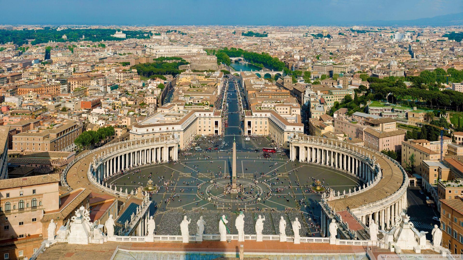 1920x1080 Full HD Wallpaper st peters square rome italy, Desktop Background