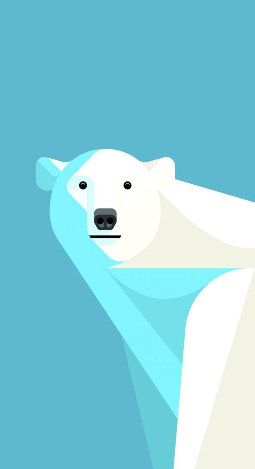872x1600 Bear Blue Toy Minimalism HD Wallpaper