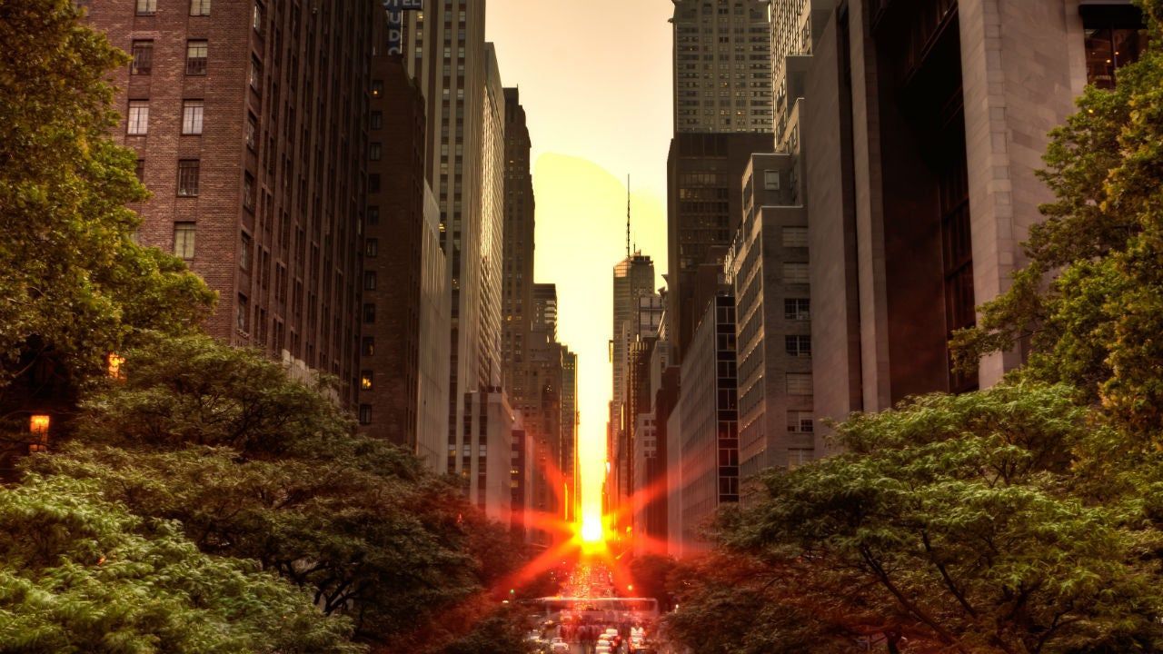 1280x720 Manhattanhenge' Returns to Light up New York City Streets. The Weather Channel