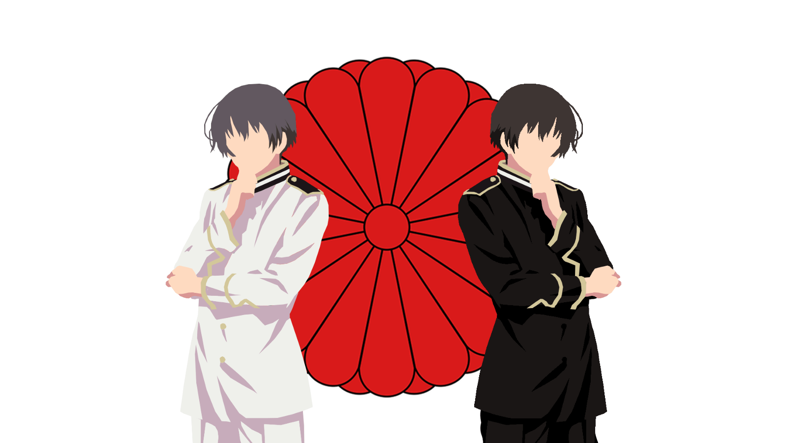 1600x900 Hetalia Japan Minimalist Wallpaper